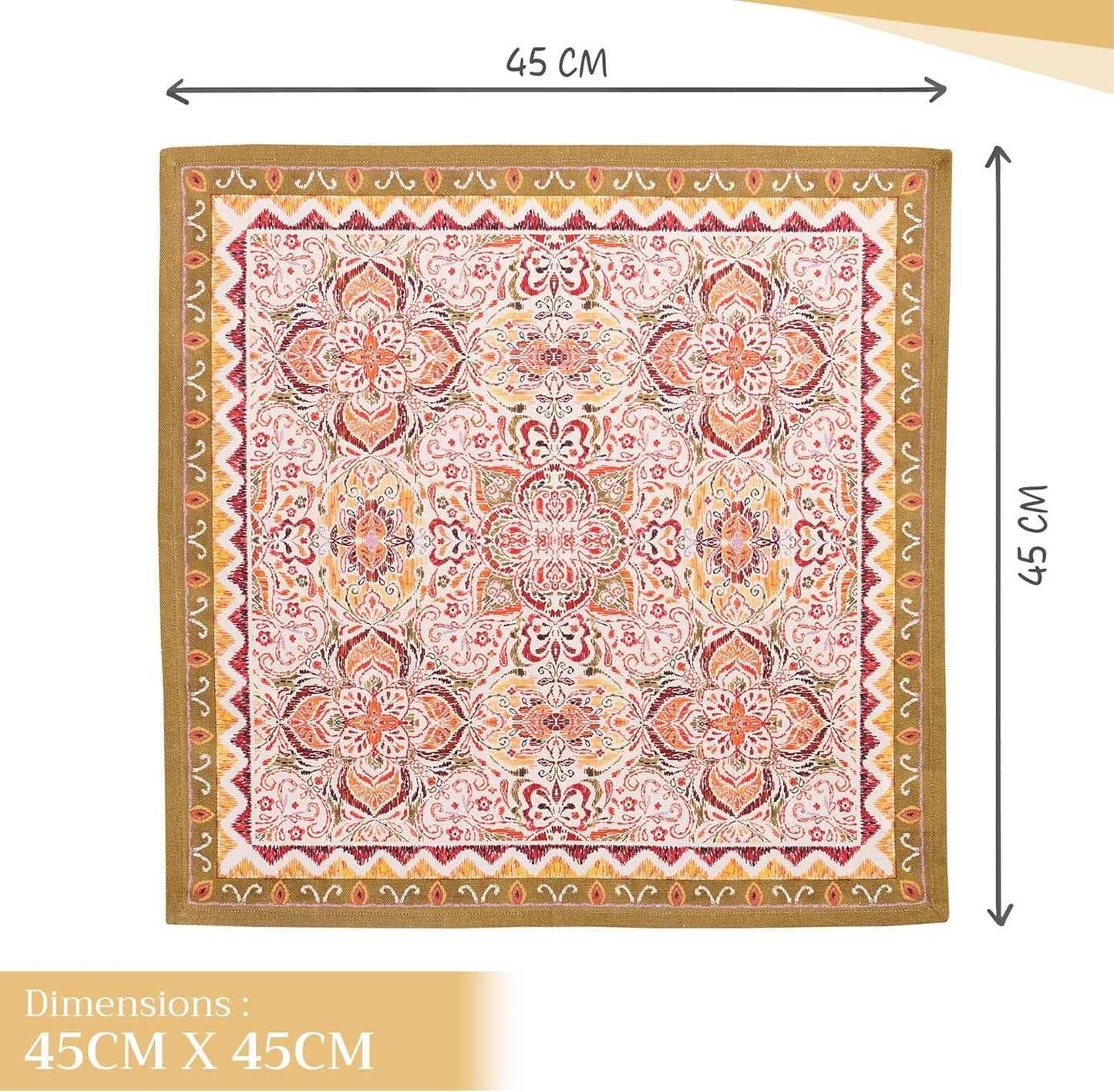 4er-Set Stoffservietten, 02 - Damask