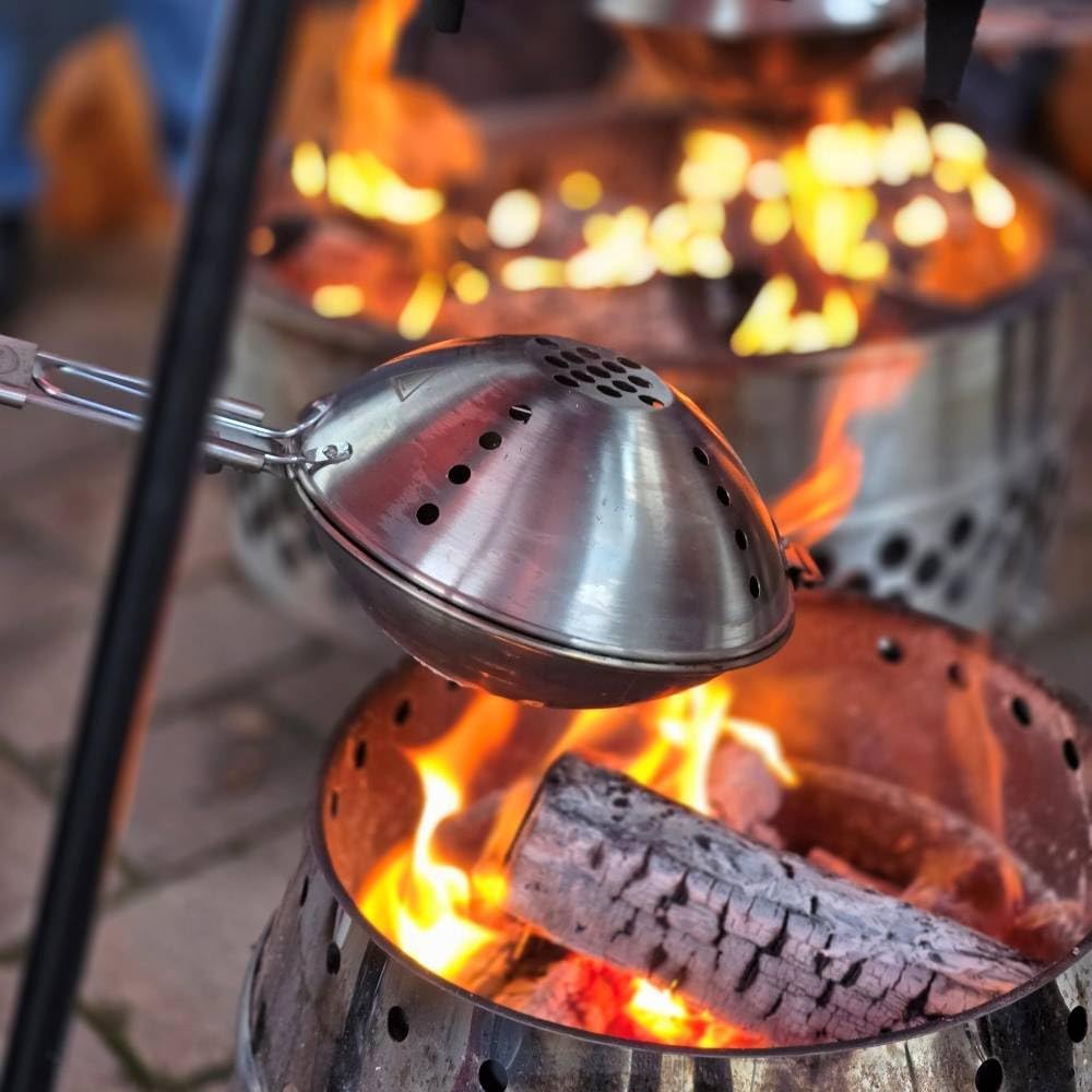Popcornmaker für Lagerfeuer & Feuerstelle