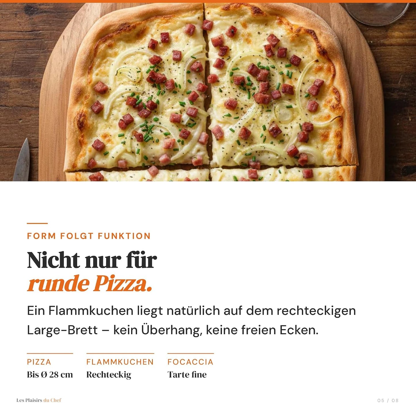 Pizzabrett & Pizzaschaufel, 42L x 30.5B cm