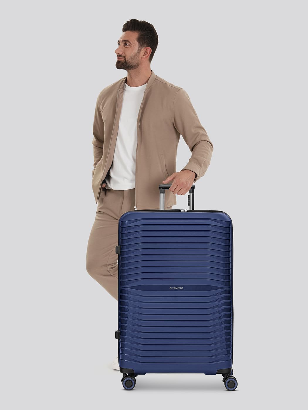Shine Koffer mit 4 Rollen, Navy-blue Koffer L (76 cm)