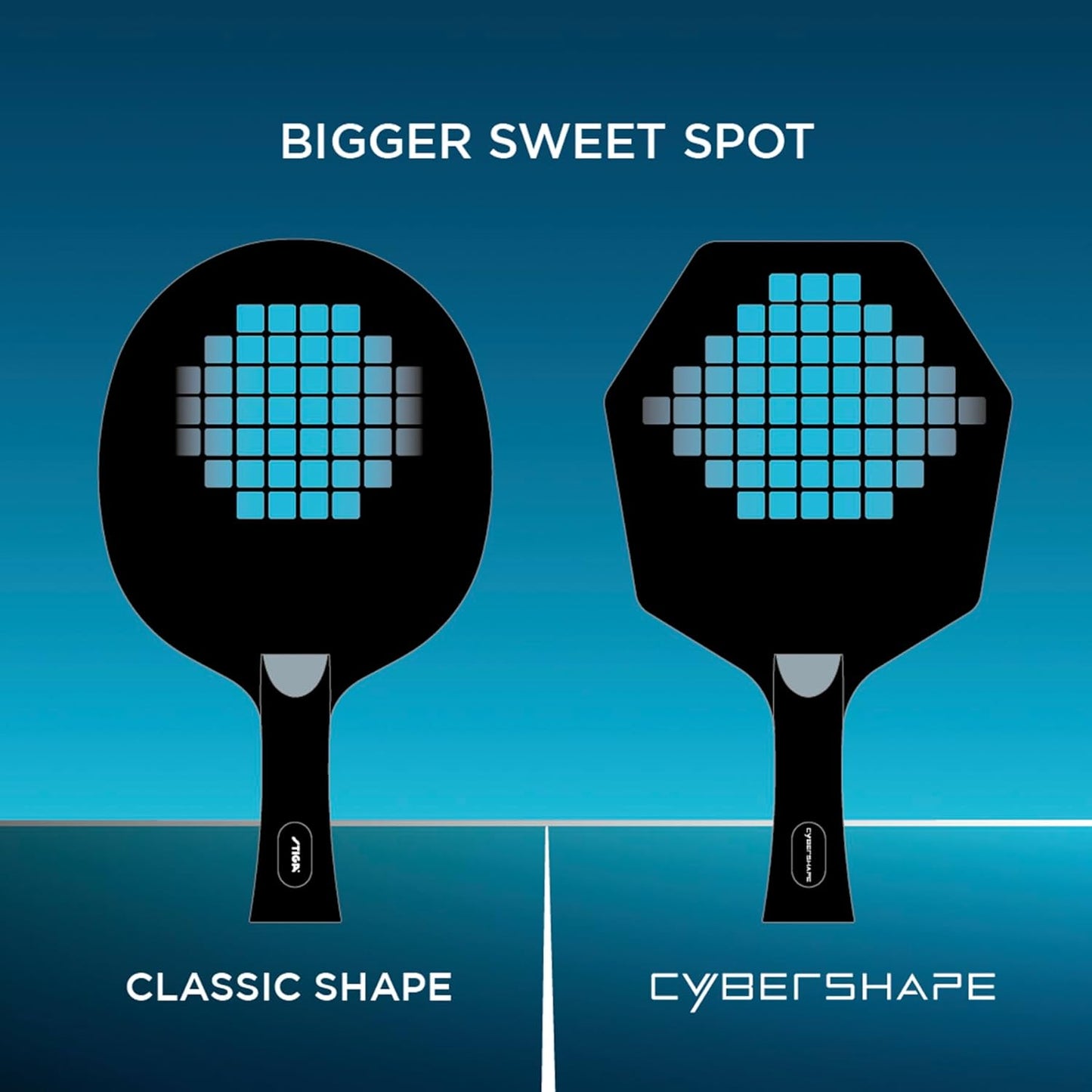 Cybershape Tischtennisschläger-Holz Konkav, Konkav