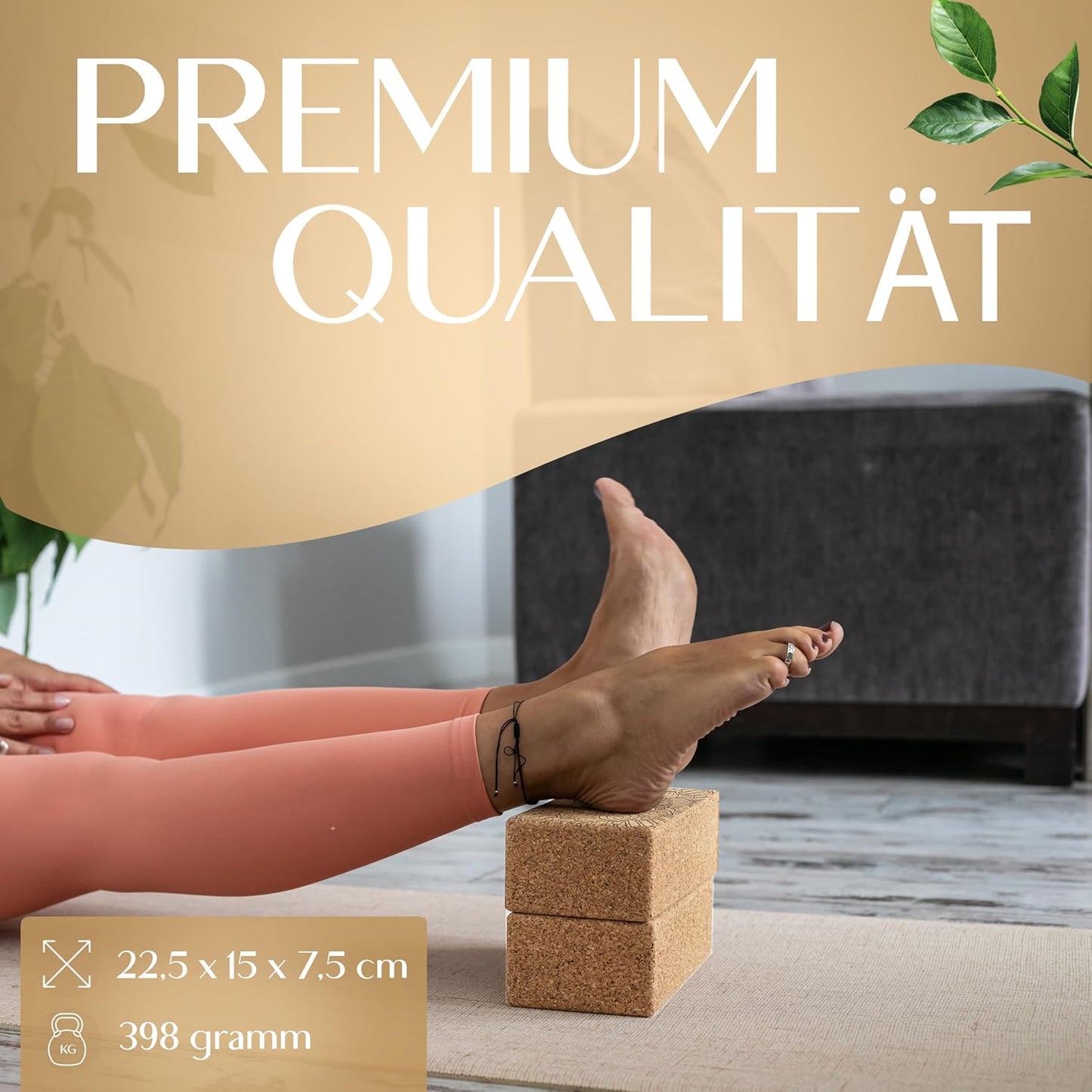 Yoga Block Set, 2 Stück