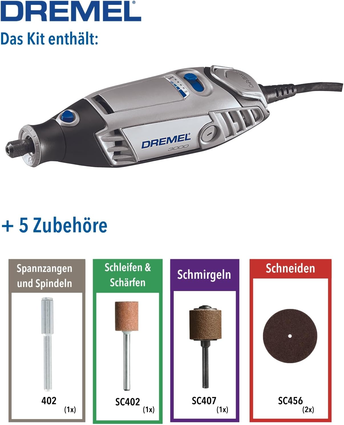 3000, Dremel 3000 5 Zubehören