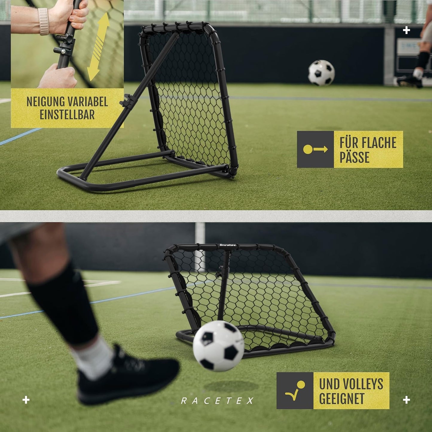 Fussball Rebounder, Edelstahl
