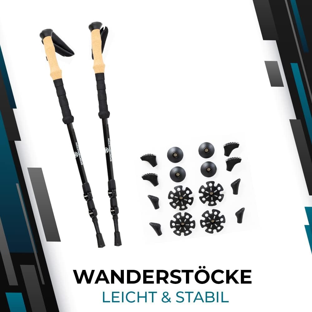 Teleskop-Wanderstöcke