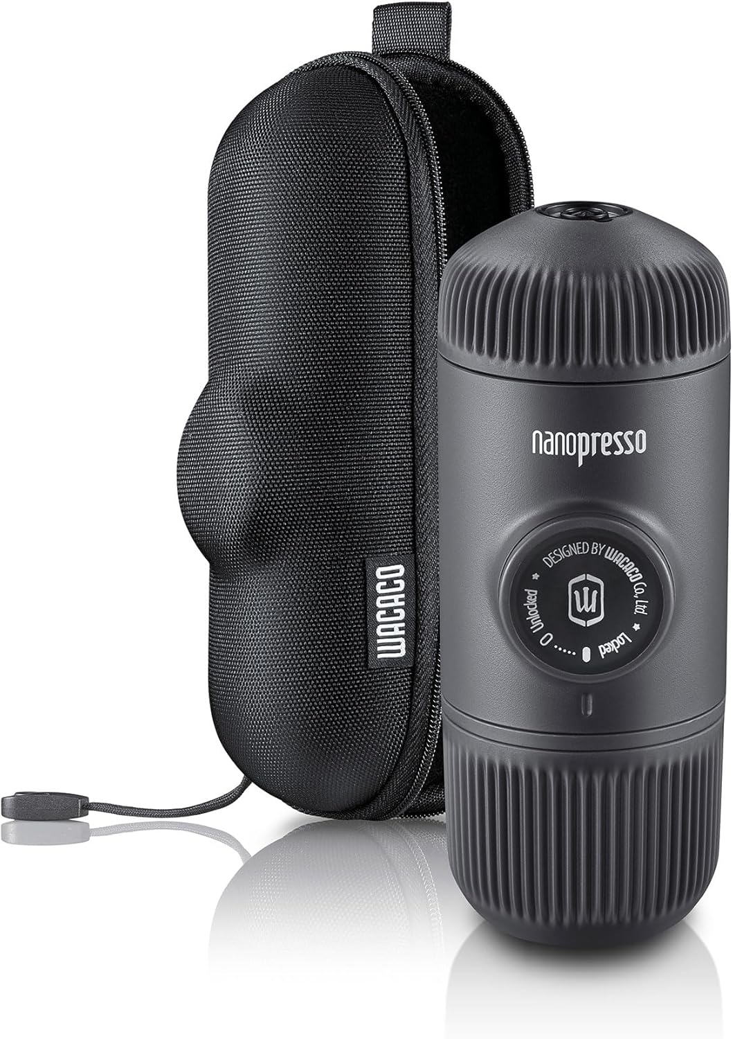 Nanopresso Reisekaffeemaschine, Nanopresso+Case Dunkelgrau