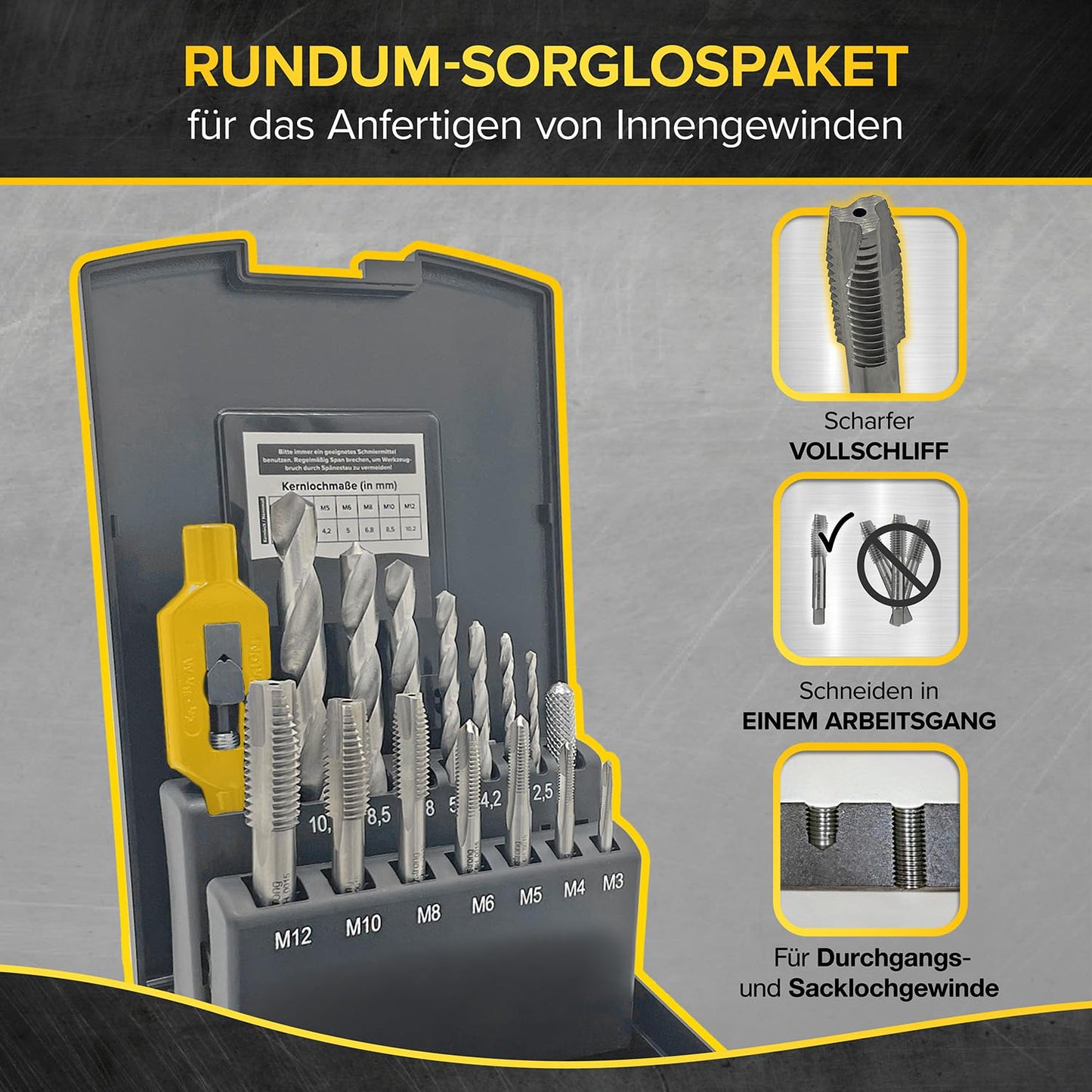 Gewindeschneider-Set, Einfachgewindeschneider