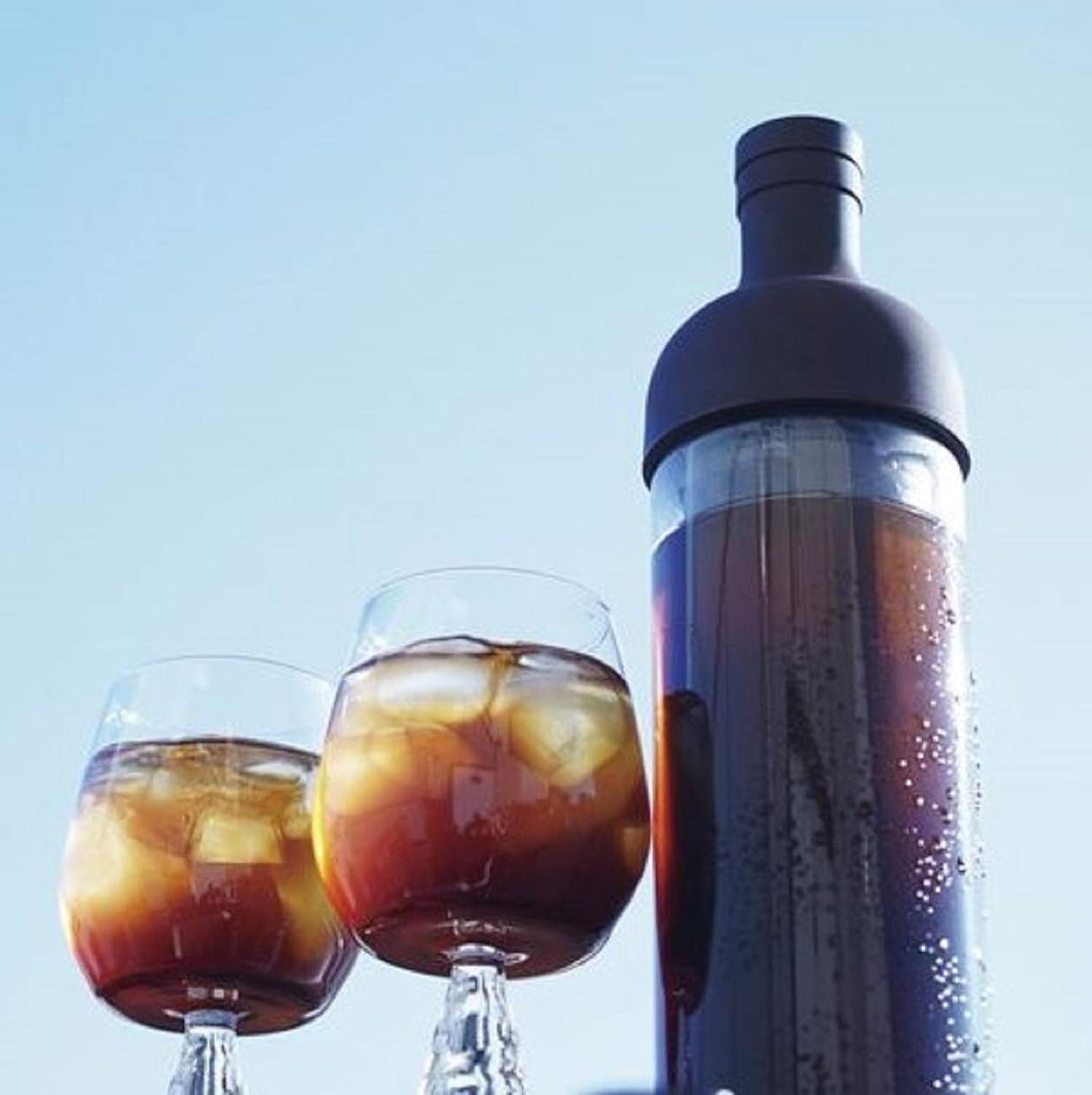 Filter in Coffee Bottle für Coldbrew, 650 ml Braun