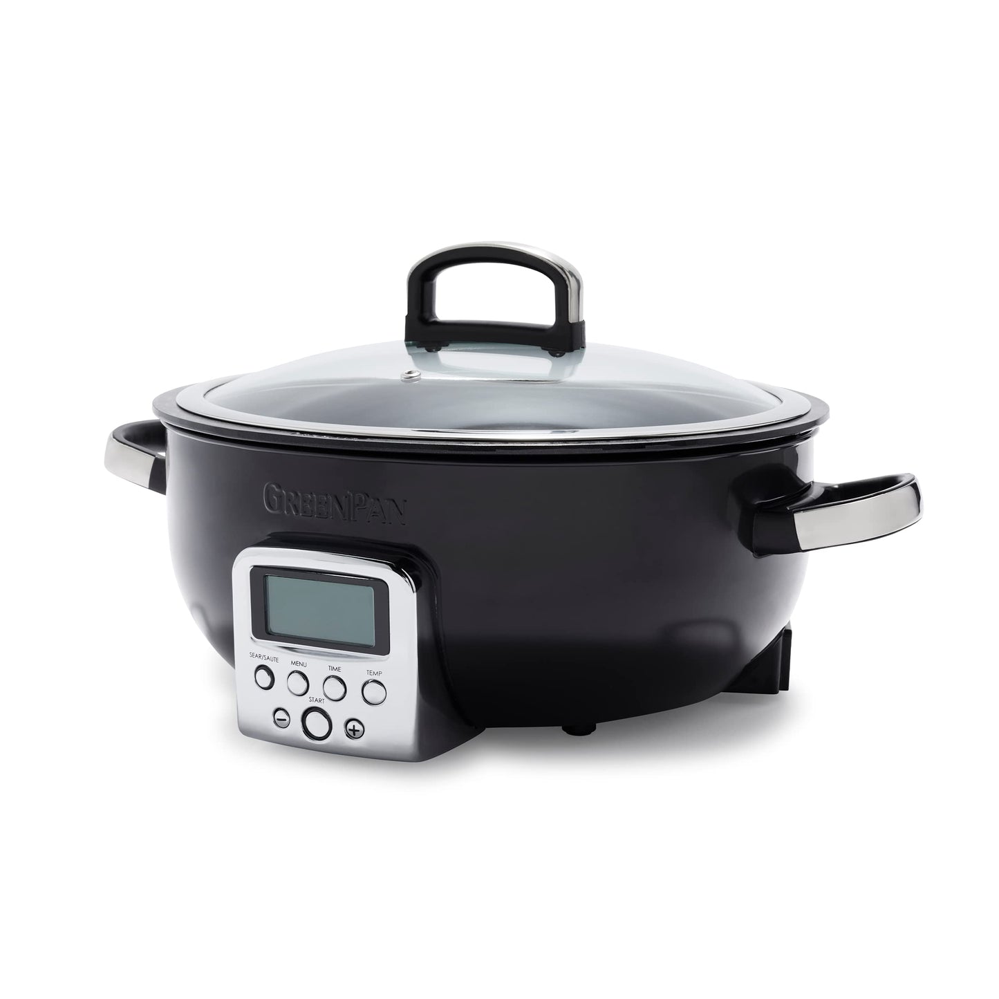 Elektrischer Multikocher mit Keramik-Antihaft, 5,6l Essential Multikocher Schwarz