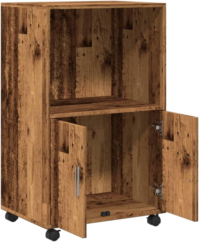 Rollschrank in Altholz-Optik, Altholz
