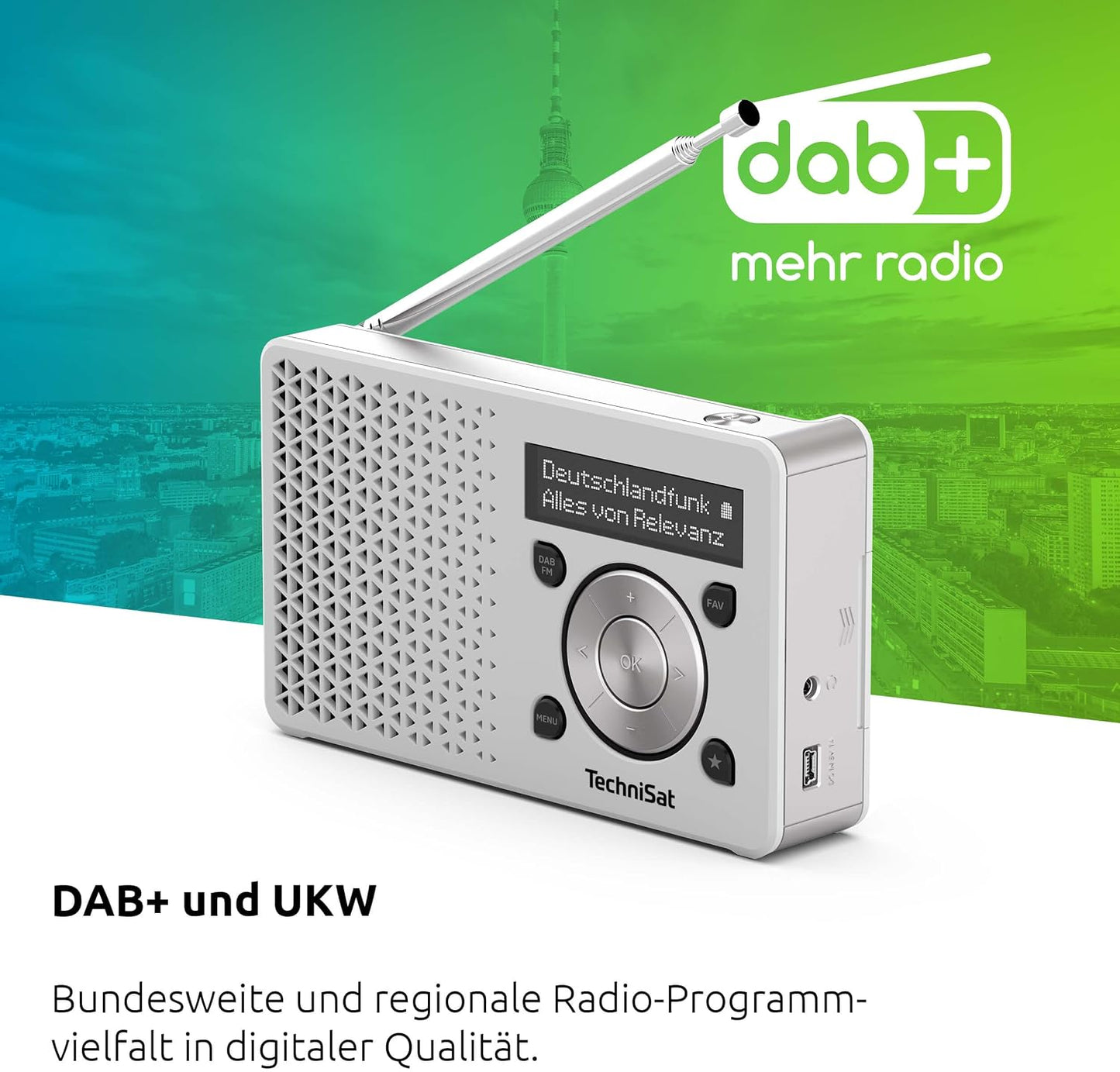 Digitradio 1, Weiss/Silber DIGITRADIO 1, Mono