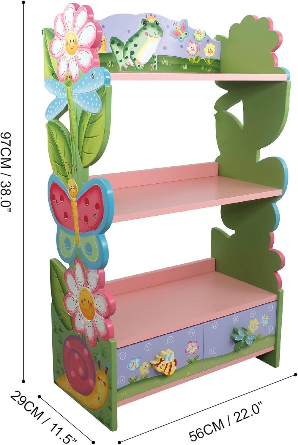 Kinderbücherregal Magic Garden Fantasy Fields, Magic Garden Einzelbett