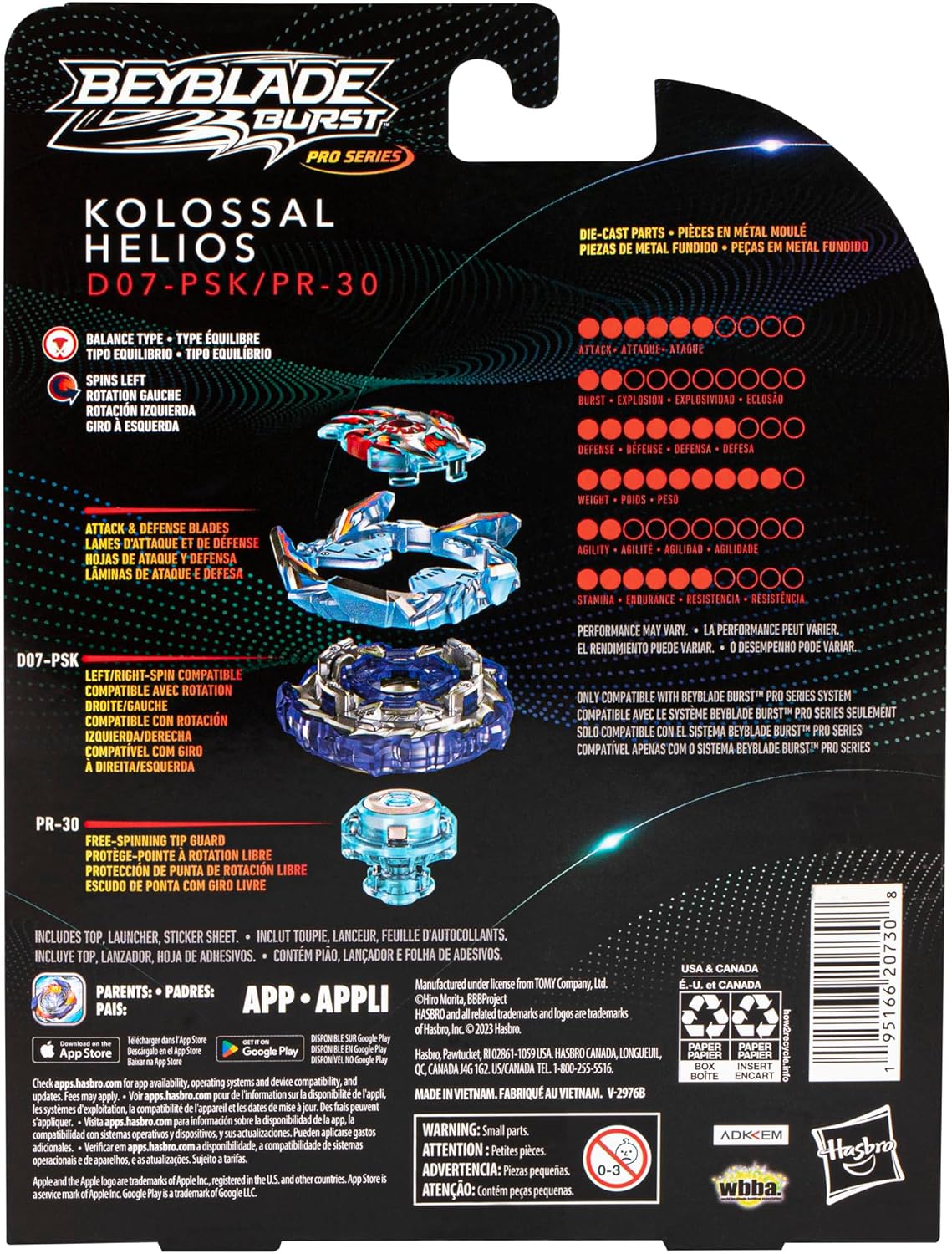 Kolossal Helios Beyblade Starter-Set