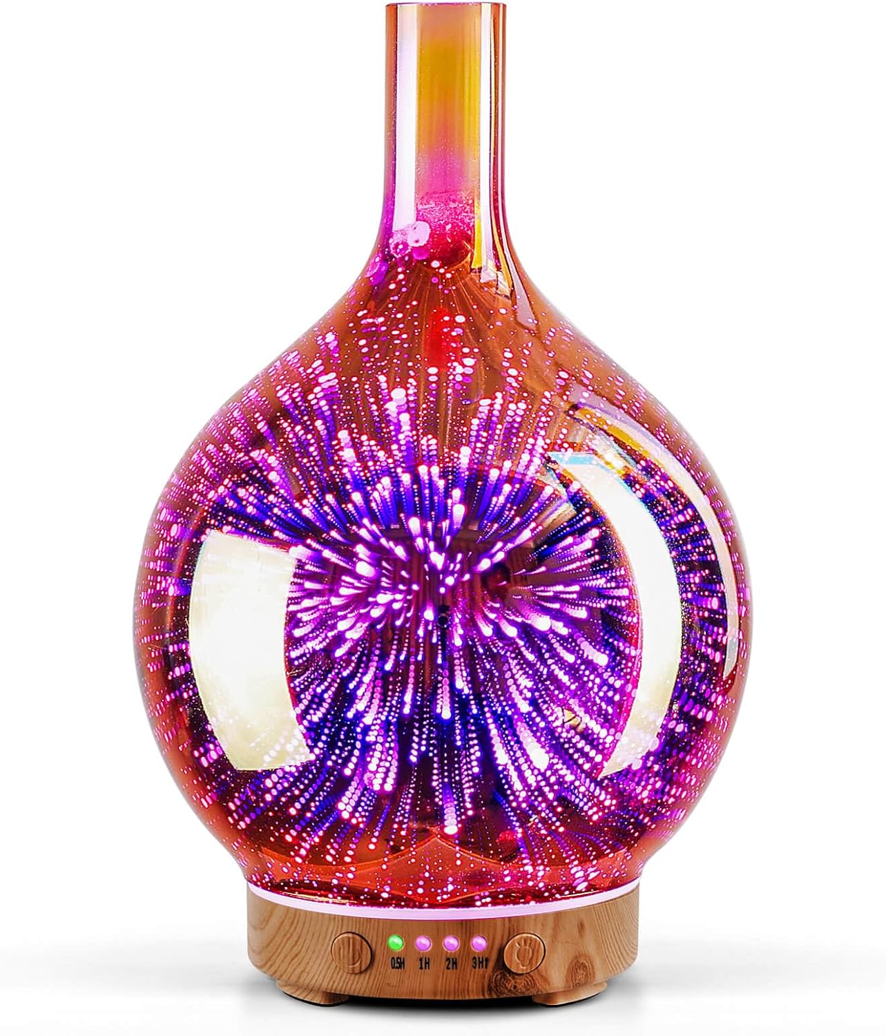 Aroma Diffuser Luftbefeuchter mit 3D Effekt (150ml), Rose Gold