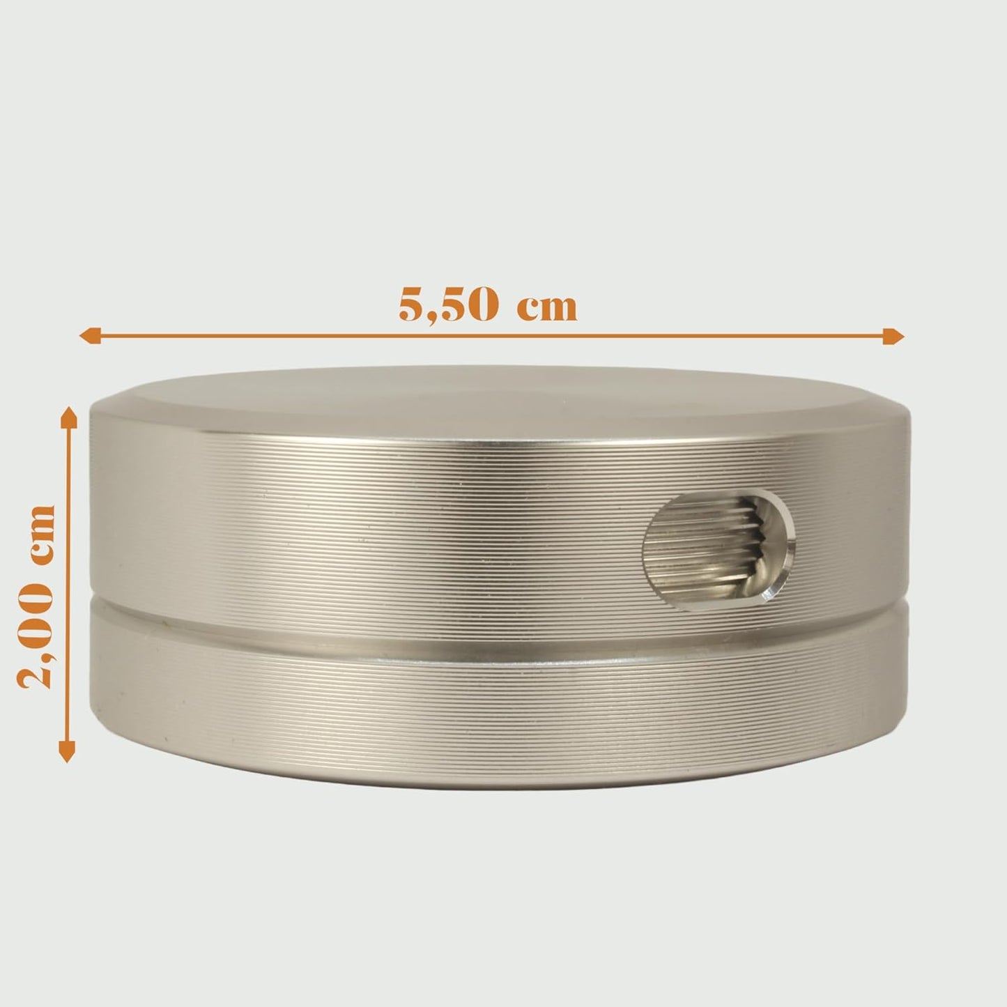 Dosierer mit einstellbarer Dosiergrösse, Silber