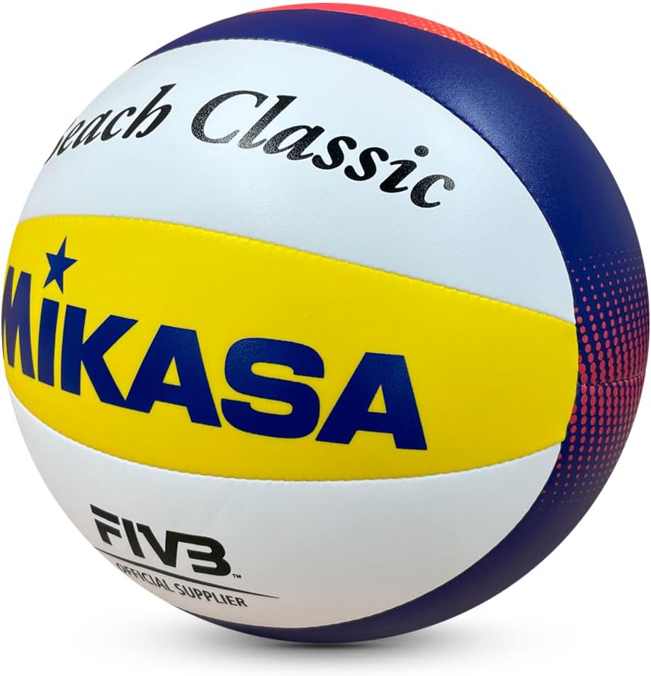Beachvolleyball Beach Classic (Grösse 5), 5 Blau/Gelb/Rot