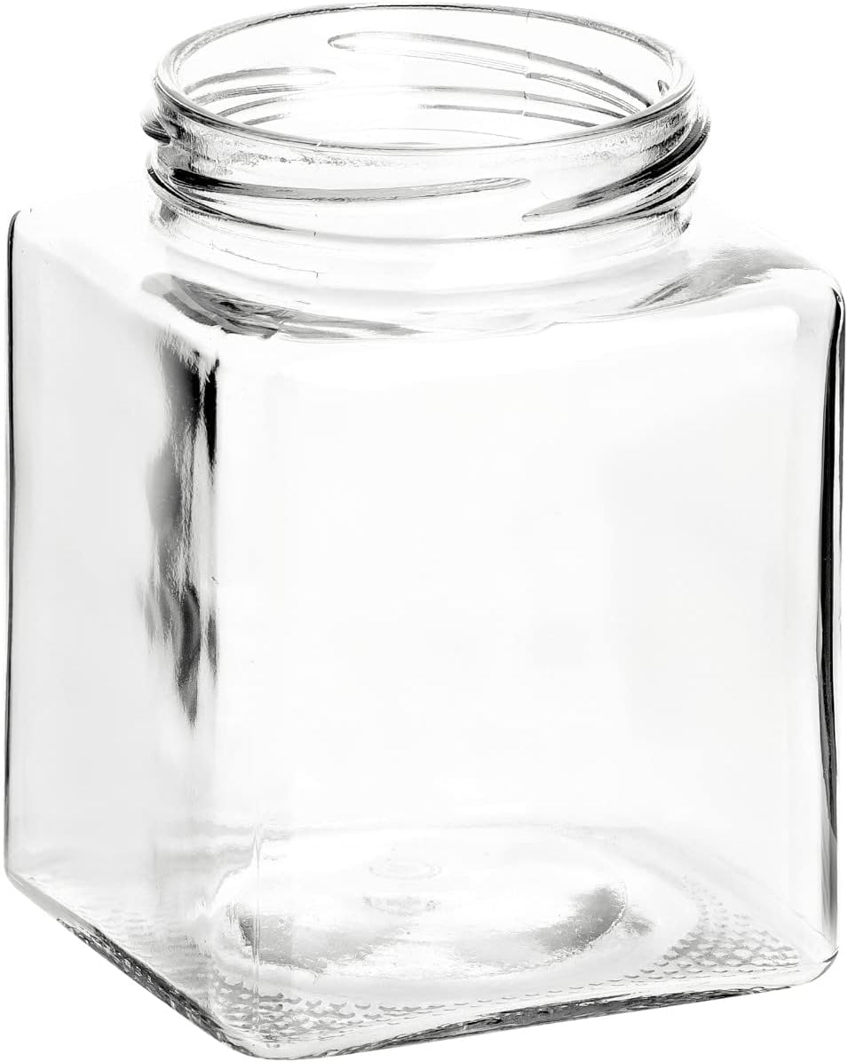 20er-Set Vorratsgläser, 500 ml, Schwarz-500ml 20 Stück