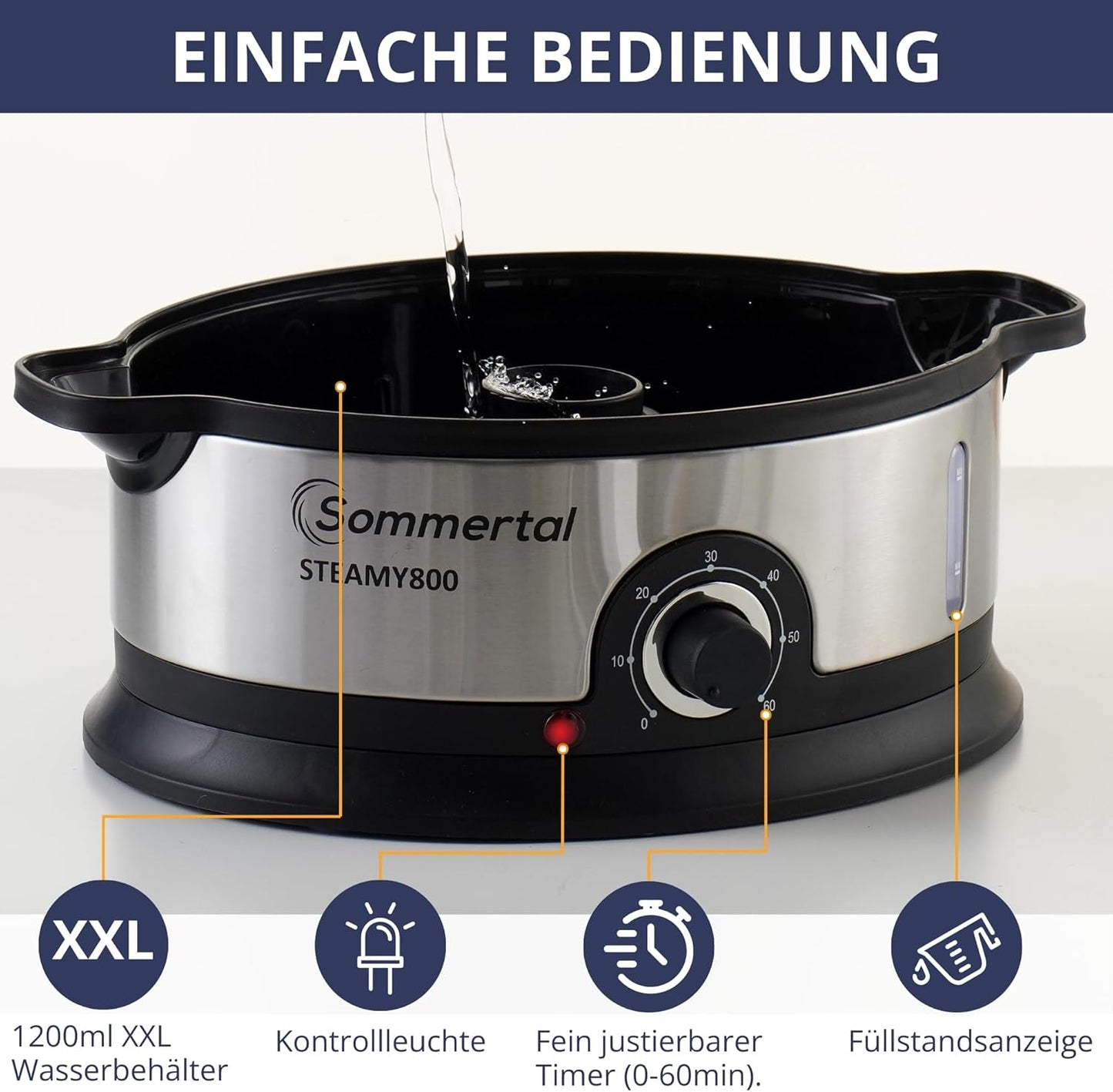 Dampfgarer STEAMY800