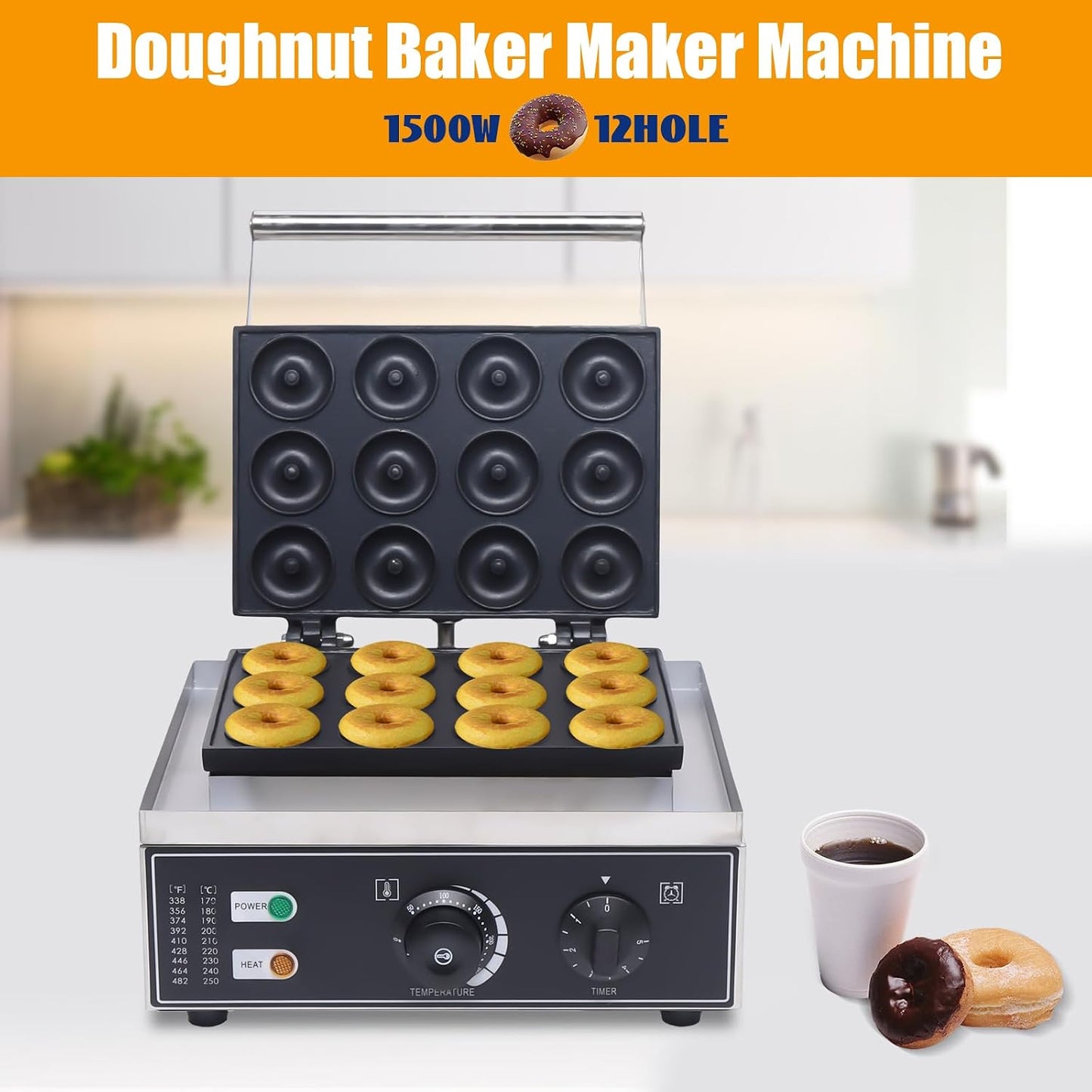 Elektrischer Donutmaker mit 12 Slots PB-12T