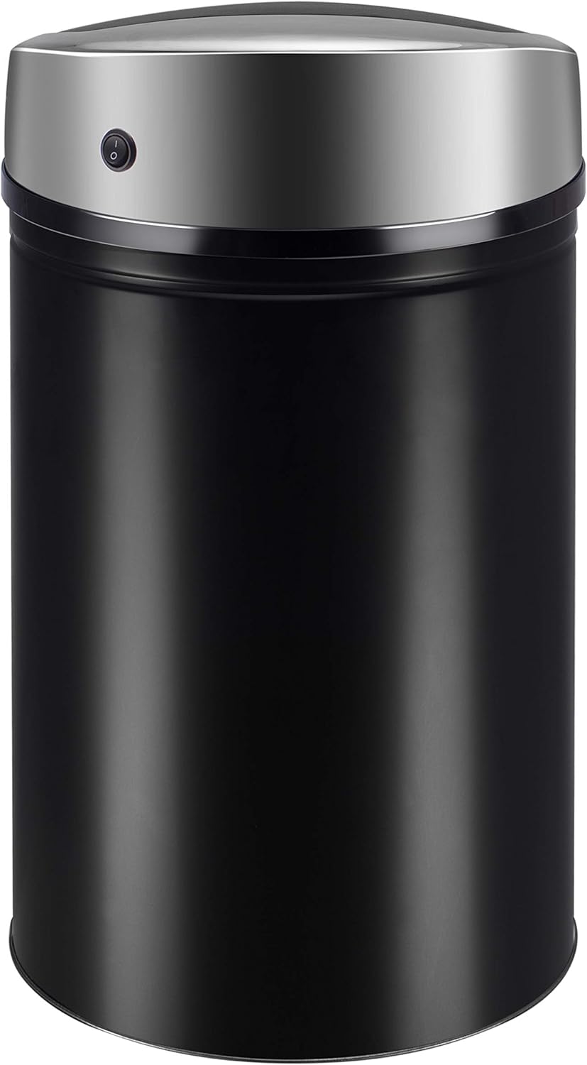 Mülleimer mit Sensor und LED-Funktionsanzeige, 30 Liter Schwarz