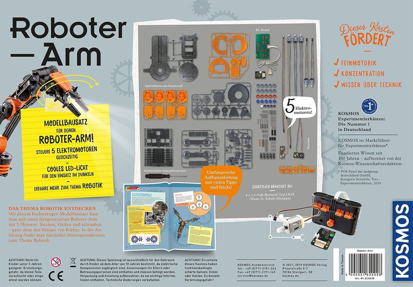 Roboter-Arm, Experimentierkasten