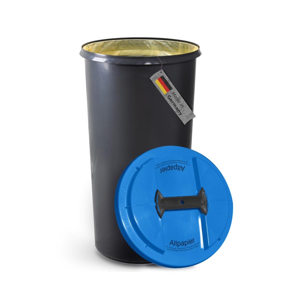 Mülleimer für Altpapier, stabil, geruchsdicht, Blau Altpapier