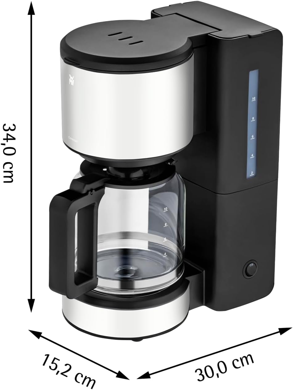 Stelio Aroma Filterkaffeemaschine mit Glaskanne, Stelio - Glaskanne - Mattweiss