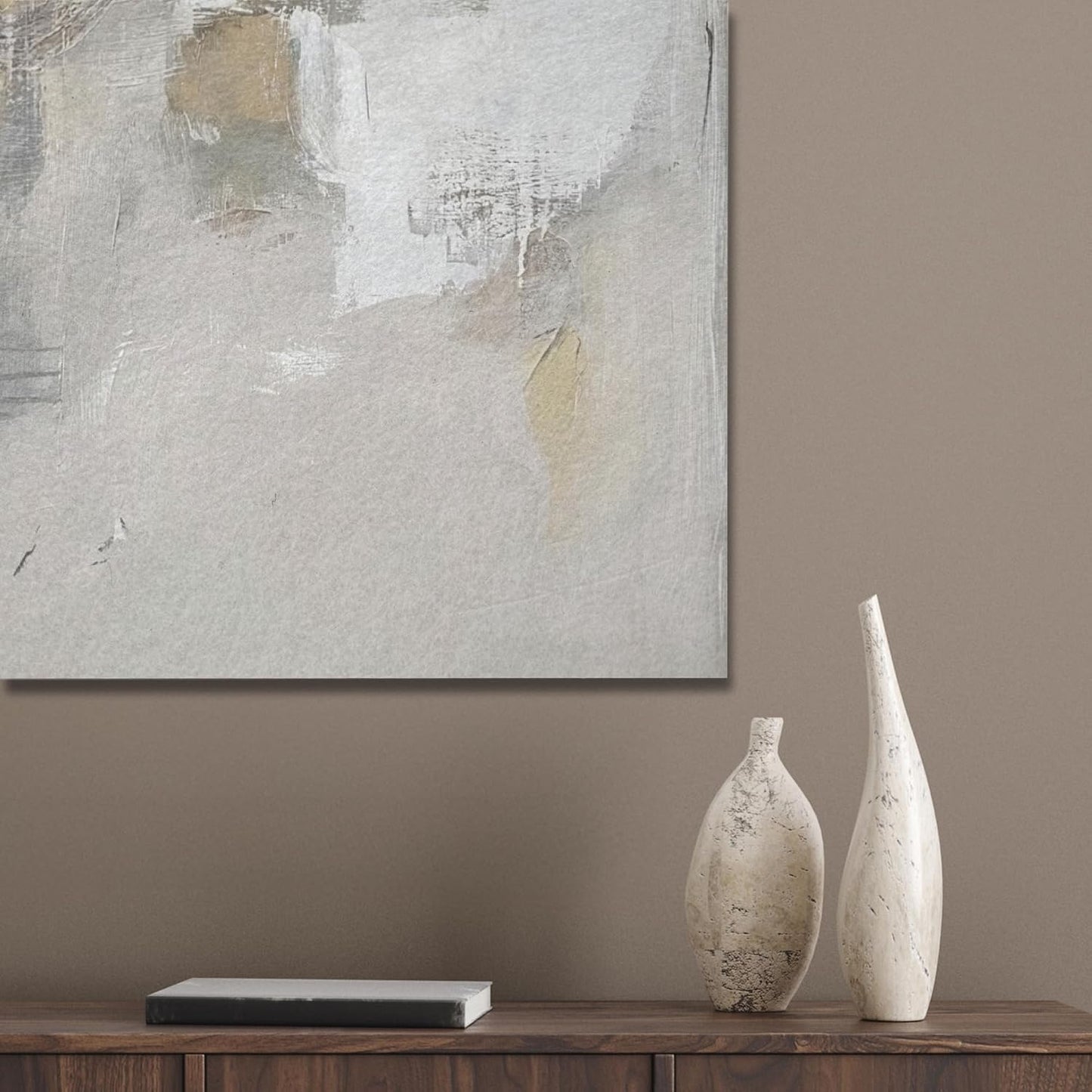 Filzbild Wall Art, 60x90 cm, 90L x 60B cm Farbpalette - Pinselstriche