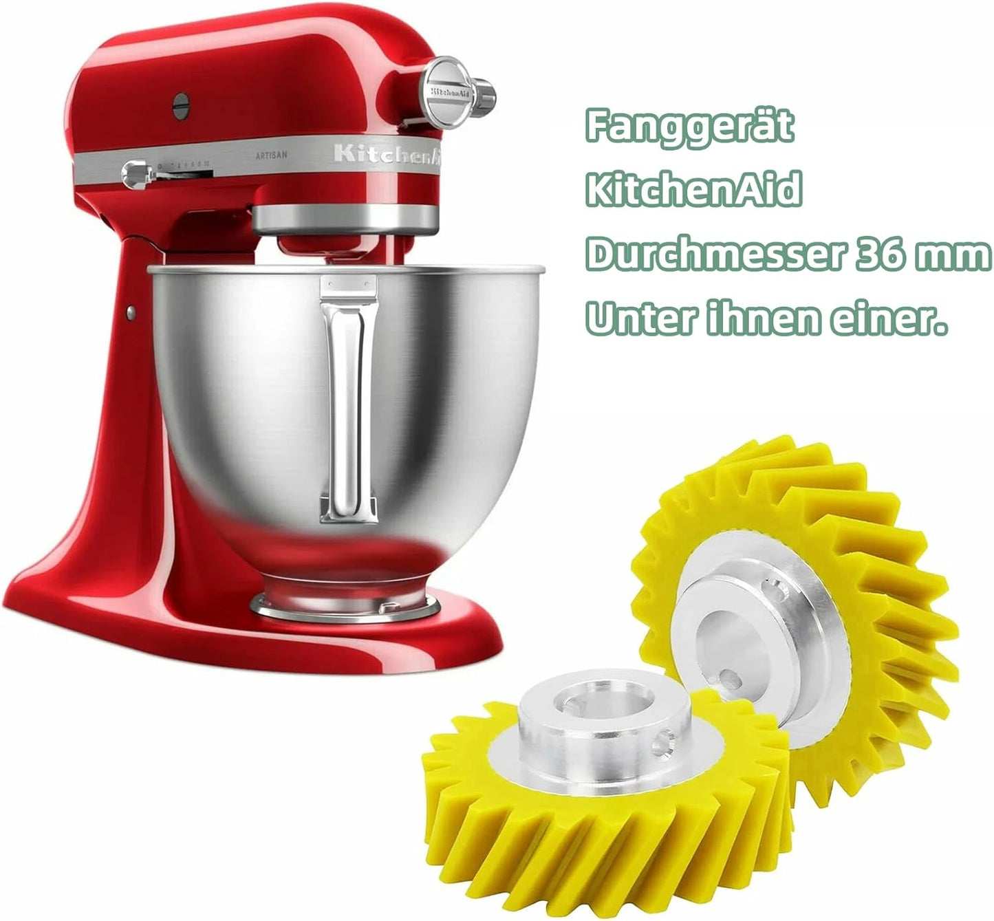 Ersatz-Zahnräder W10112253 für Kitchenaid Mixer (2 Stück), 2 Stück