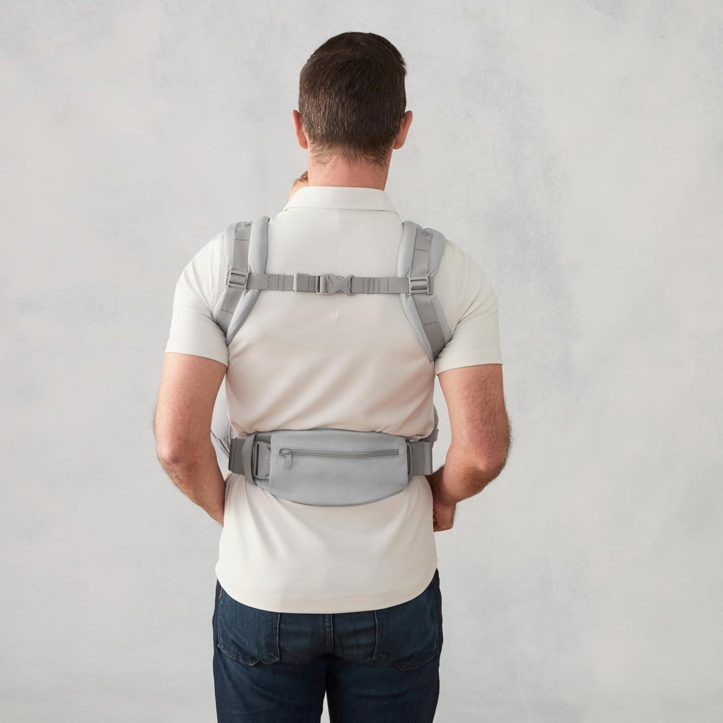 Ergonomische Babytrage, Pearl Grey Baumwolle