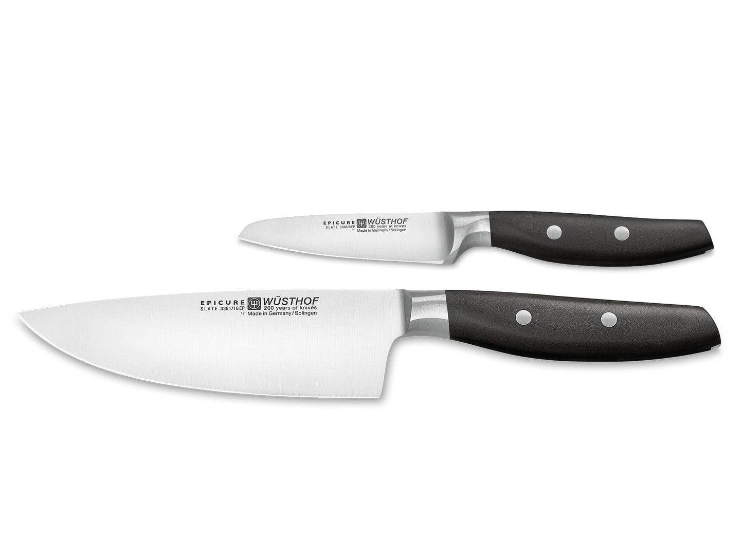 Epicure Slate Messersatz, 16 cm und 9 cm Klinge