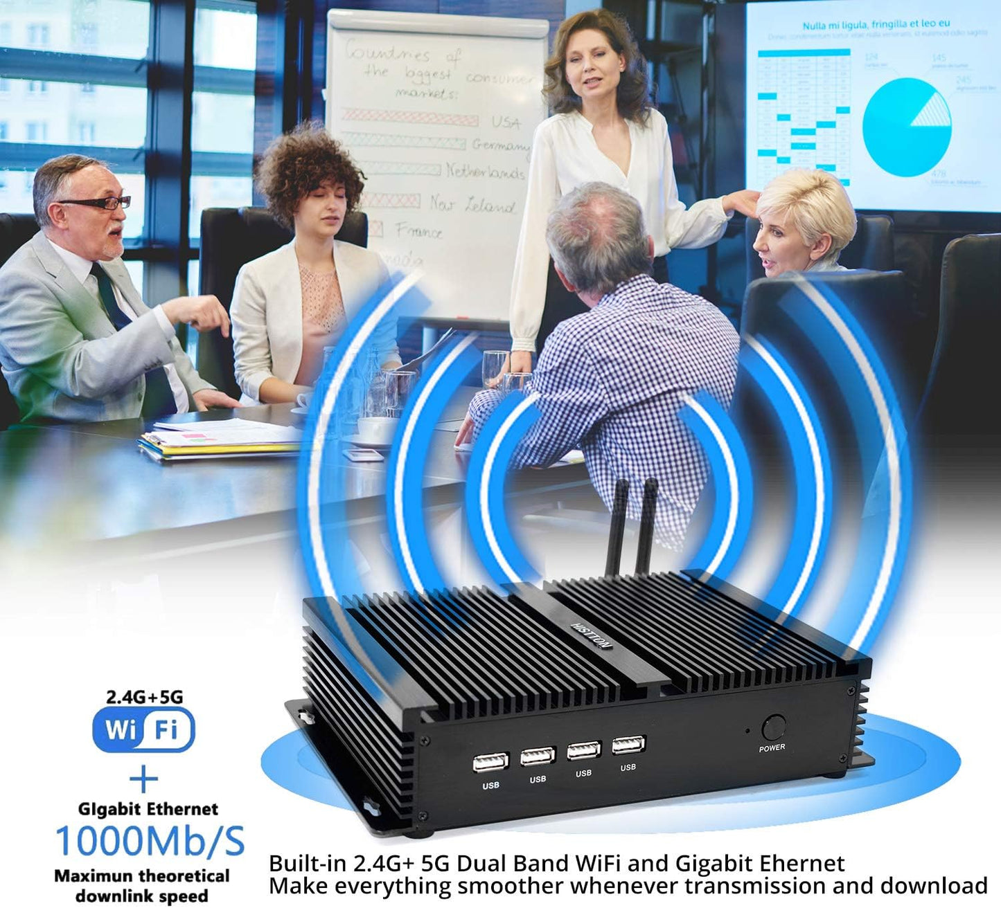 Mini PC Lüfterlos Industrie Core i5, 8GB RAM 256GB SSD DDR3 Core i5 3317U