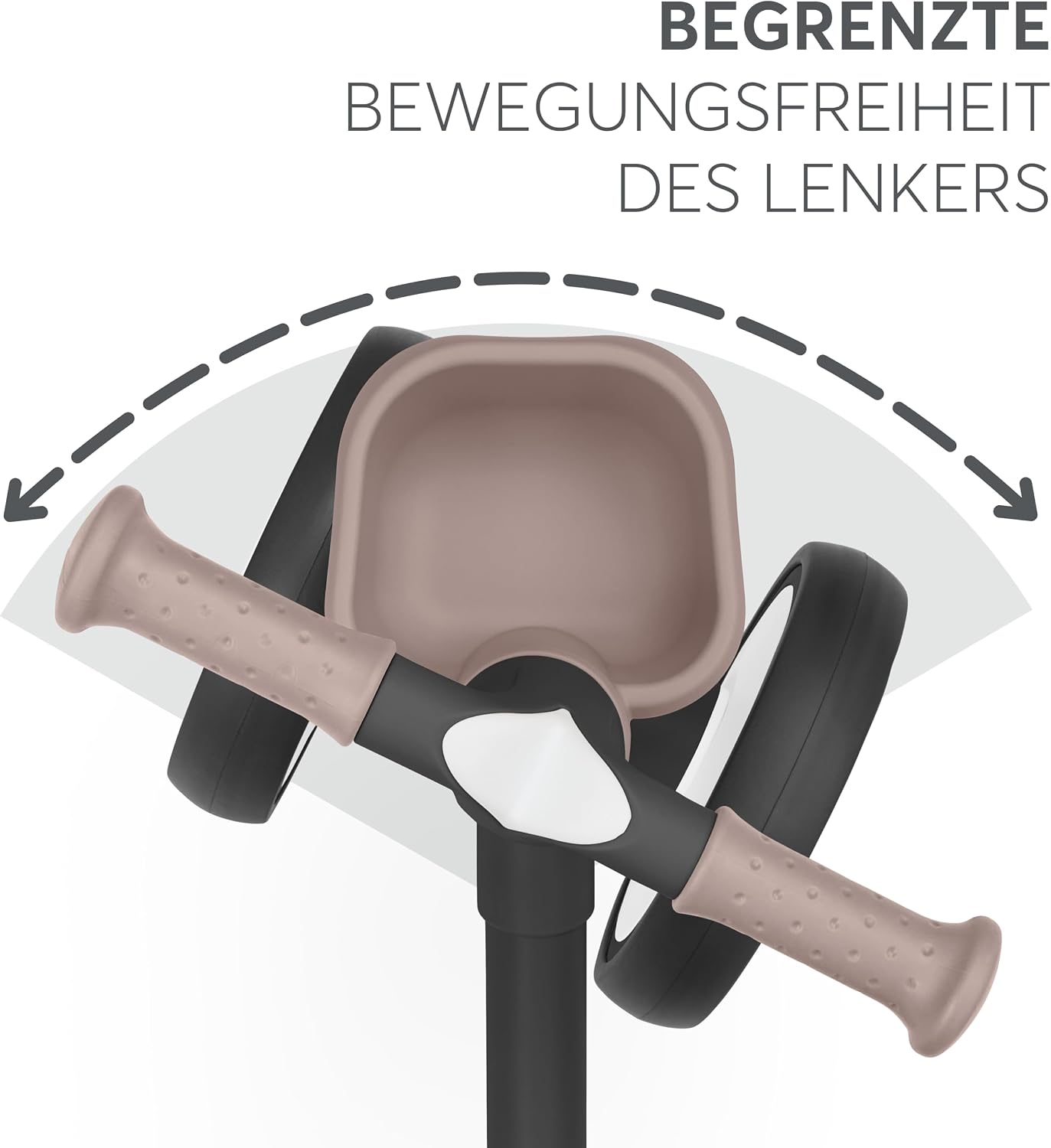 Laufrad mit Korb, Schwarz