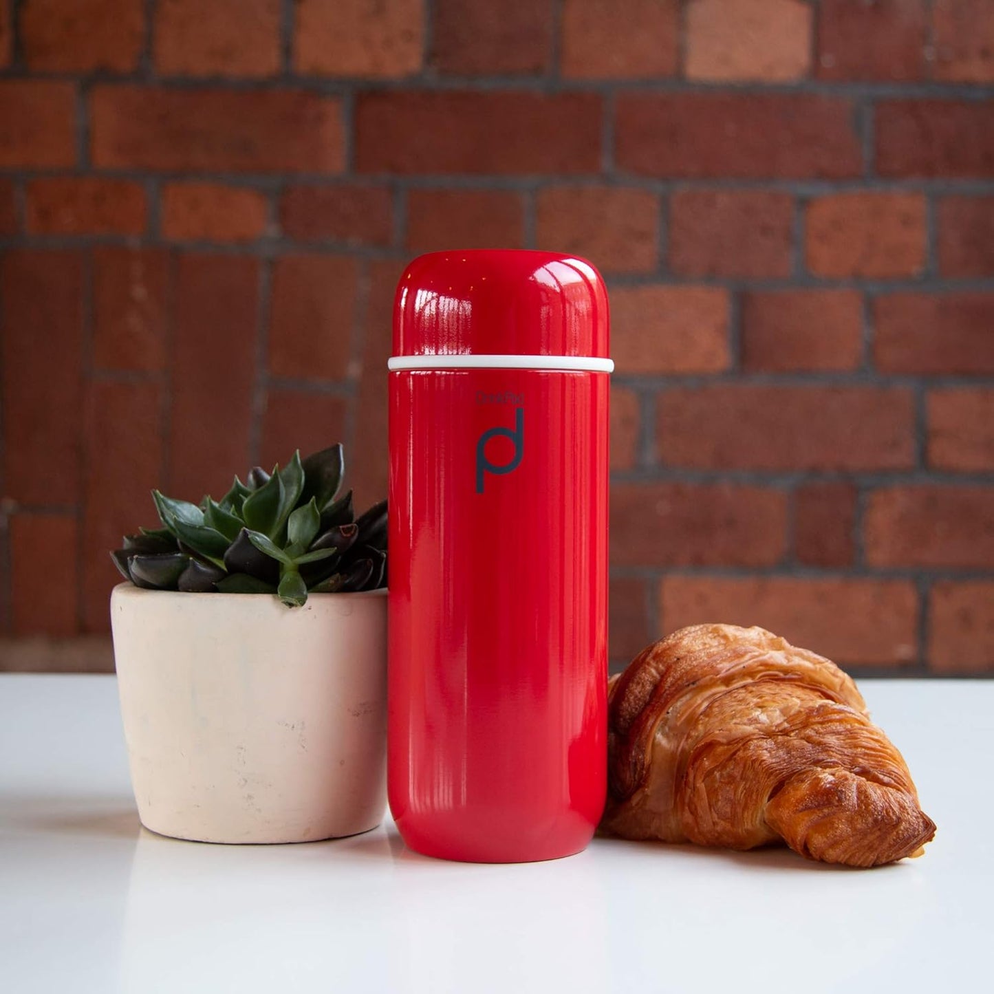 Isolierflasche aus Edelstahl, 200 ml Rot