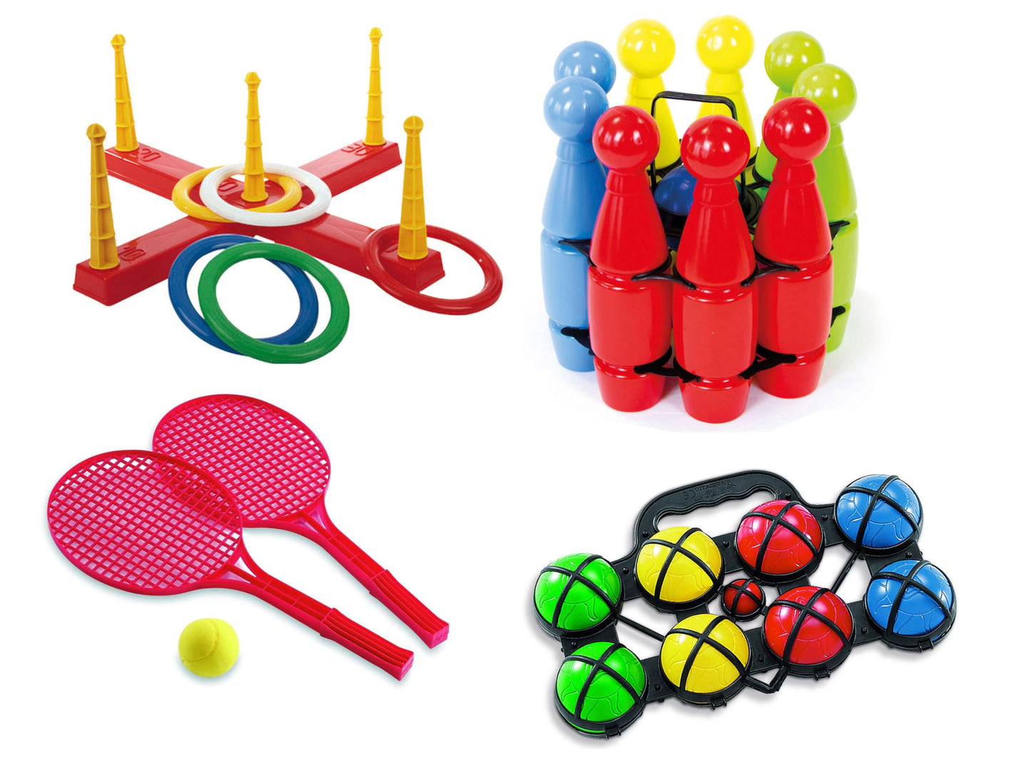 Outdoor Wurfspiel-Set Boccia und Kegeln