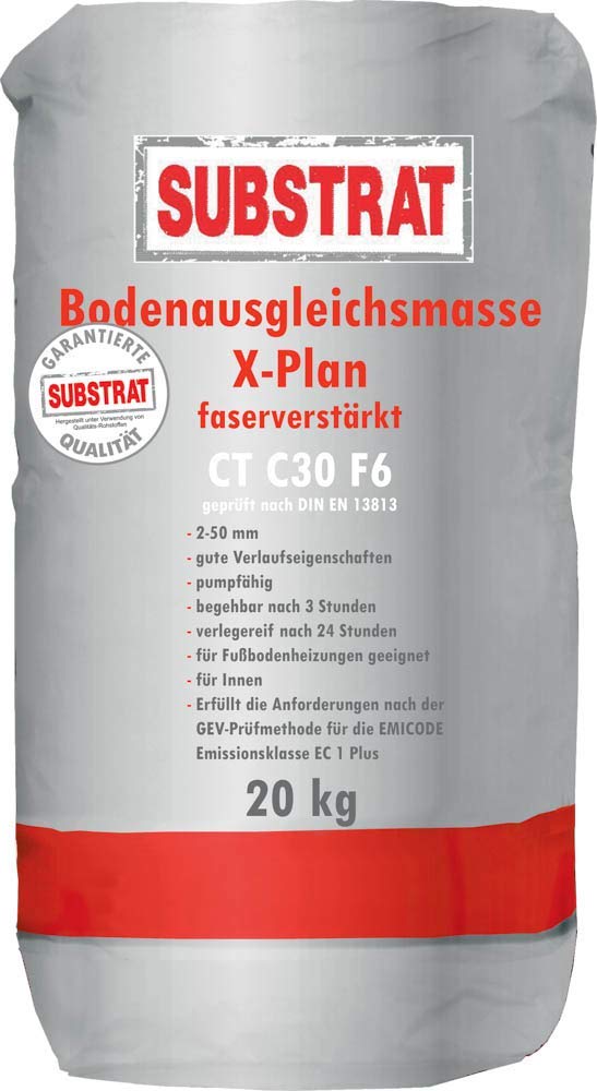 Faserverstärkte Bodenausgleichsmasse CT C30 F6, 2-50 mm, 20 kg