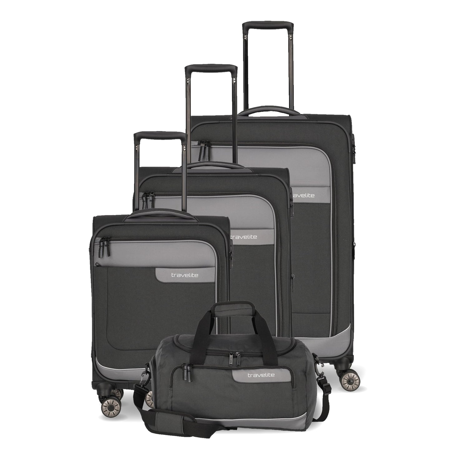 VIIA 4-Rollen Kofferset 4tlg., Large/Medium/Small Set Schiefer (Grau)