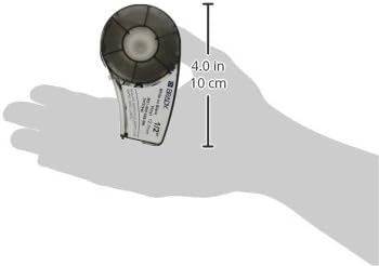 Vinyl-Etikettenband für Etikettendrucker M211 & M210, Etikett Vinyl - Weiss auf Schwarz, 12.70 mm x 6.40 m Labor & Sicherheit und Anlage