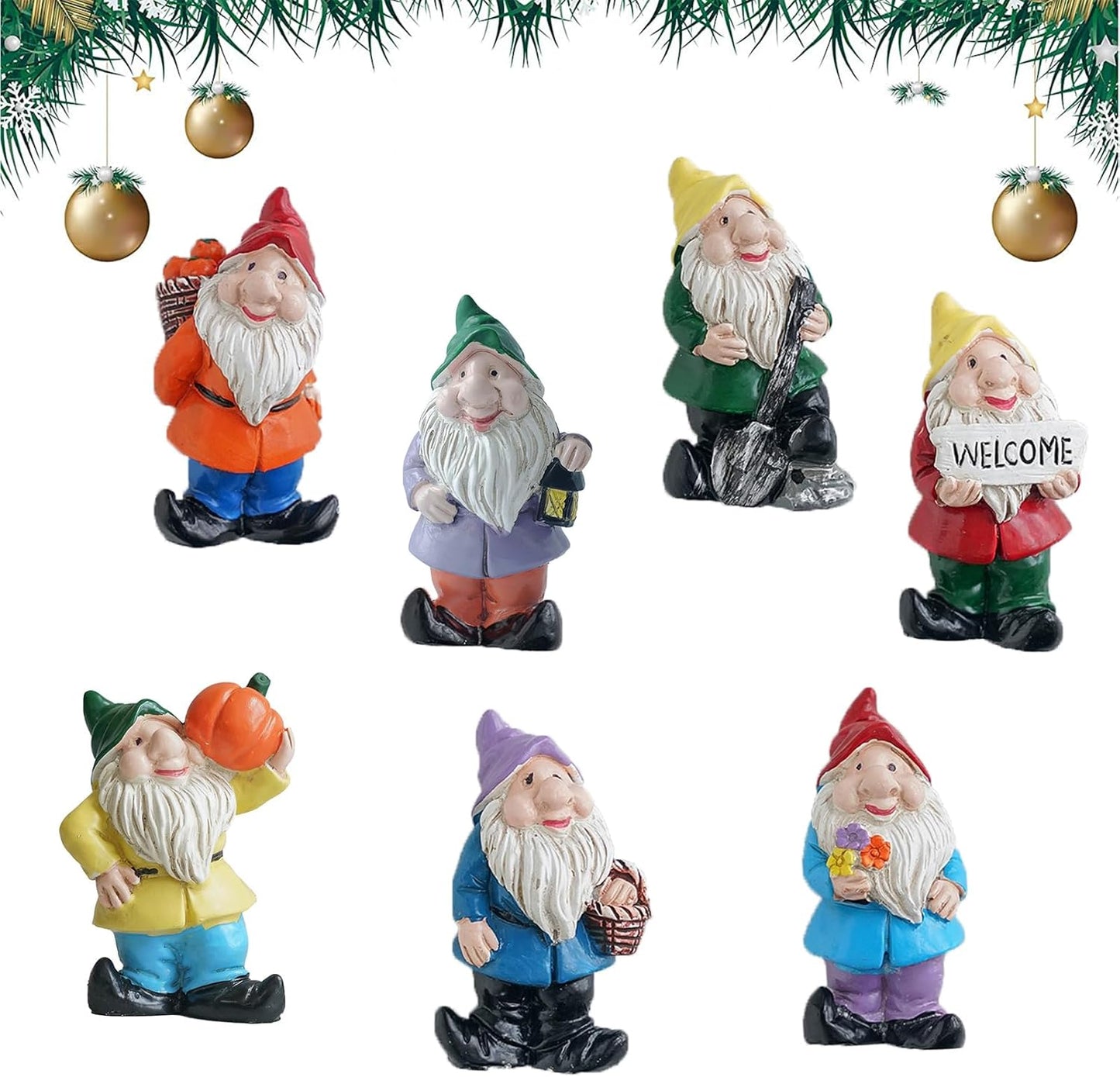 7-teiliges Weihnachtswichtel-Set