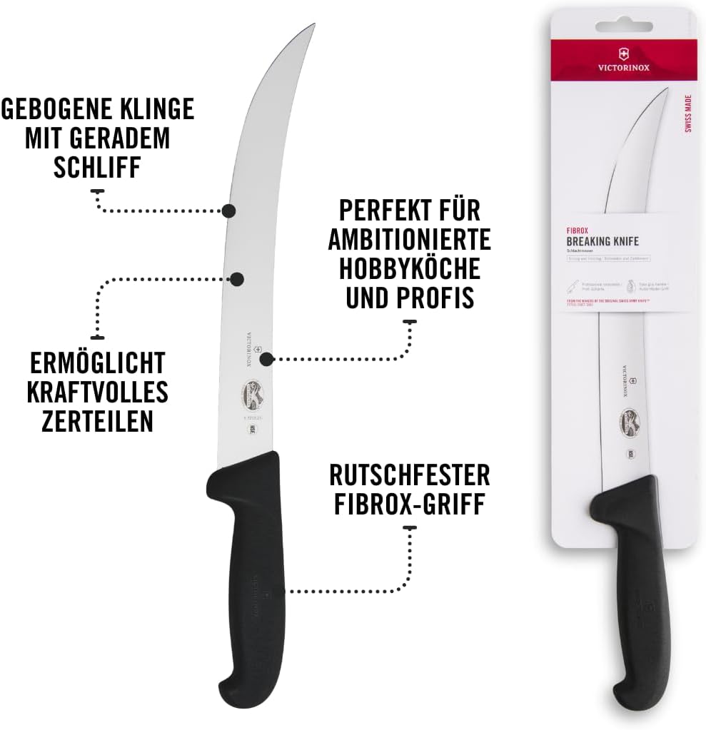 Fibrox Schlachtmesser mit gebogener Klinge, 25 cm (10 Zoll)