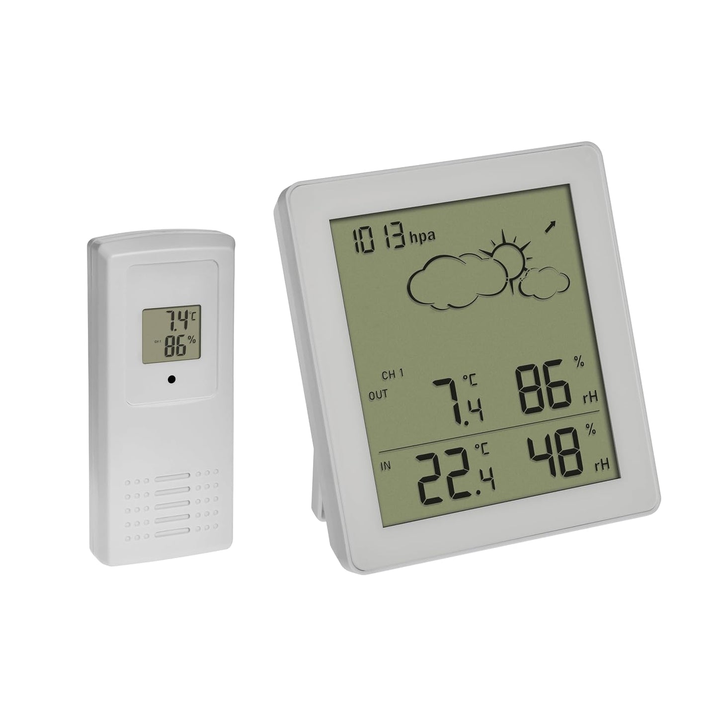 Wetterstation Clear mit Aussensensor, weiß