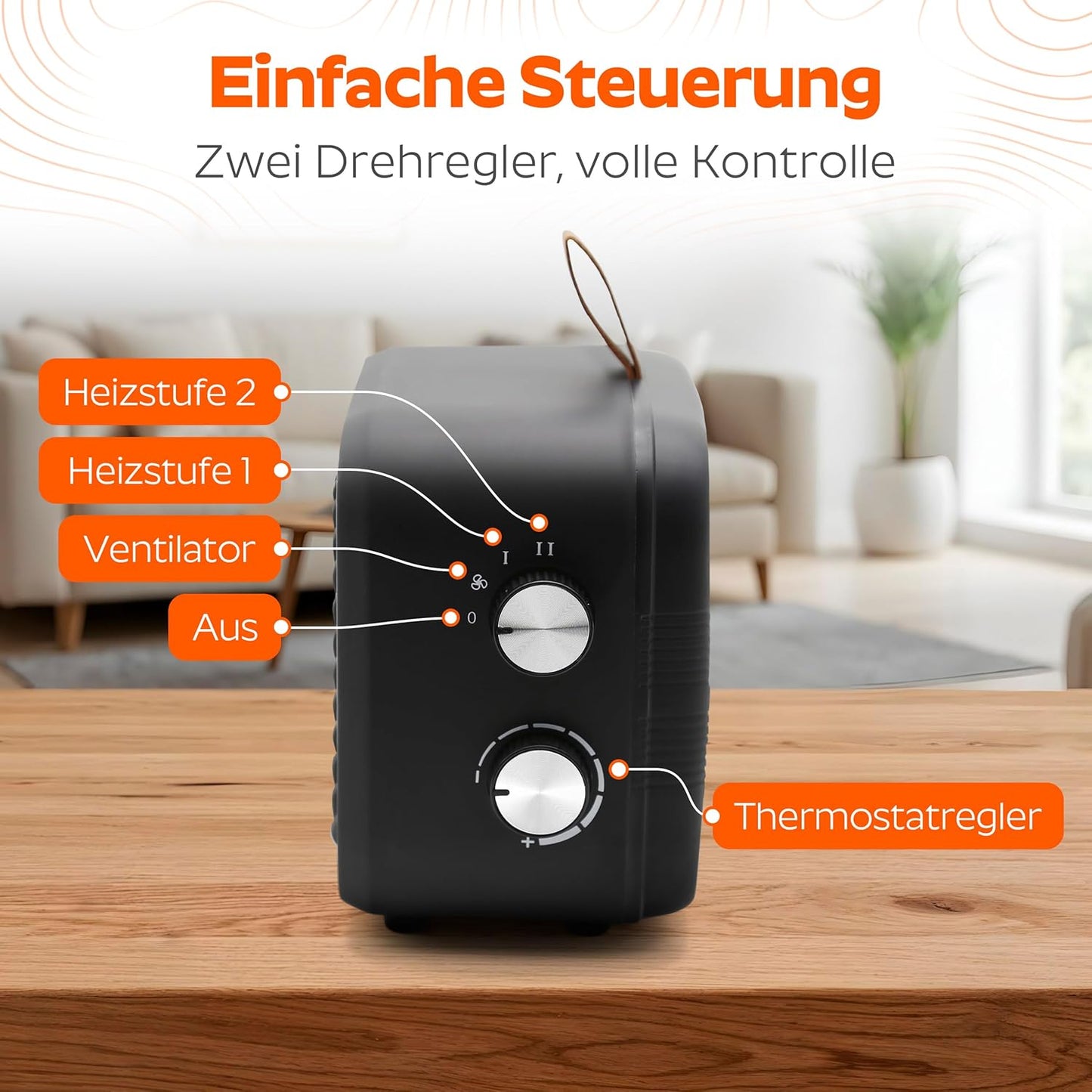 Heizlüfter mit Thermostat