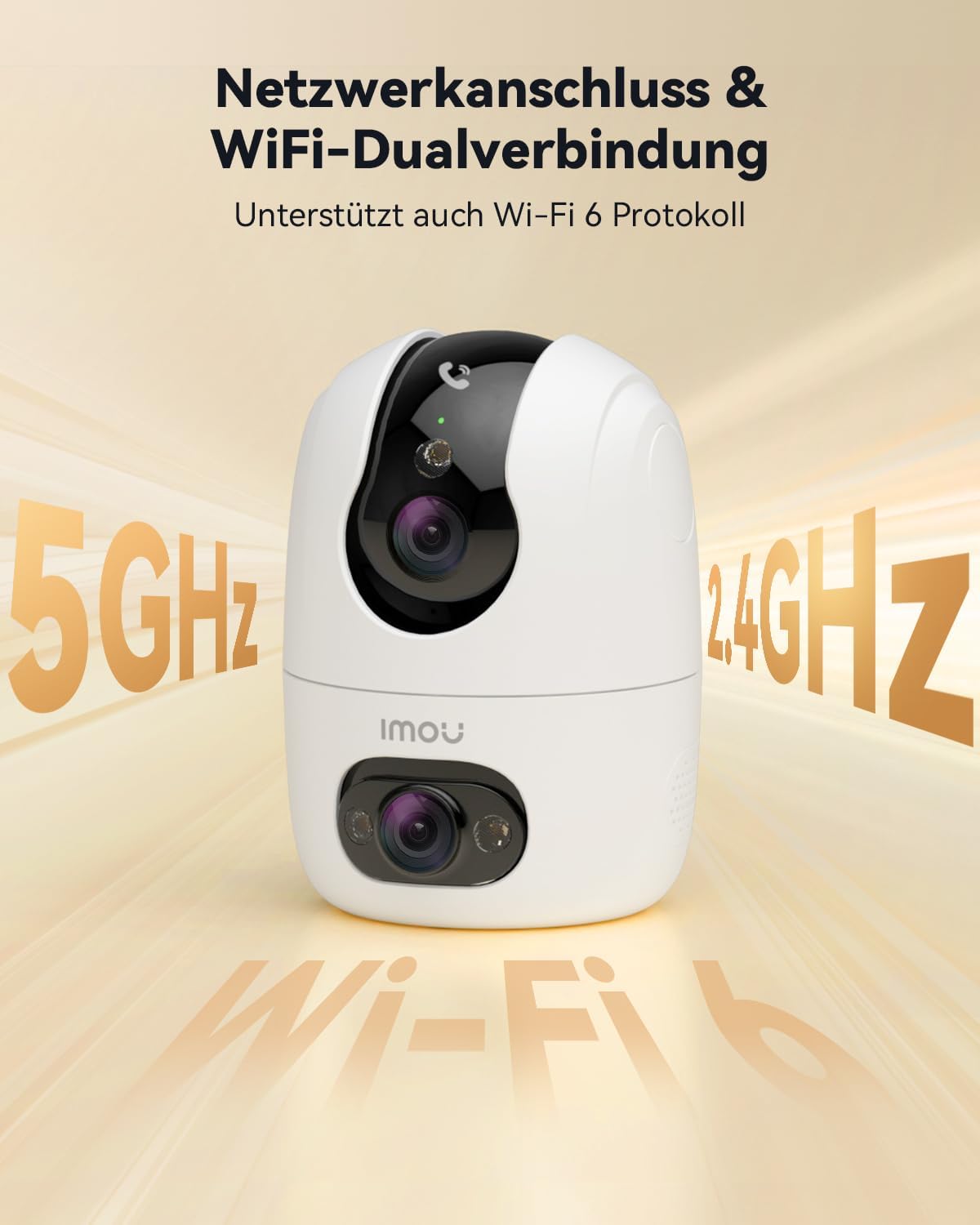 4MP Dual-Überwachungskamera mit Auto-Tracking, 4mp