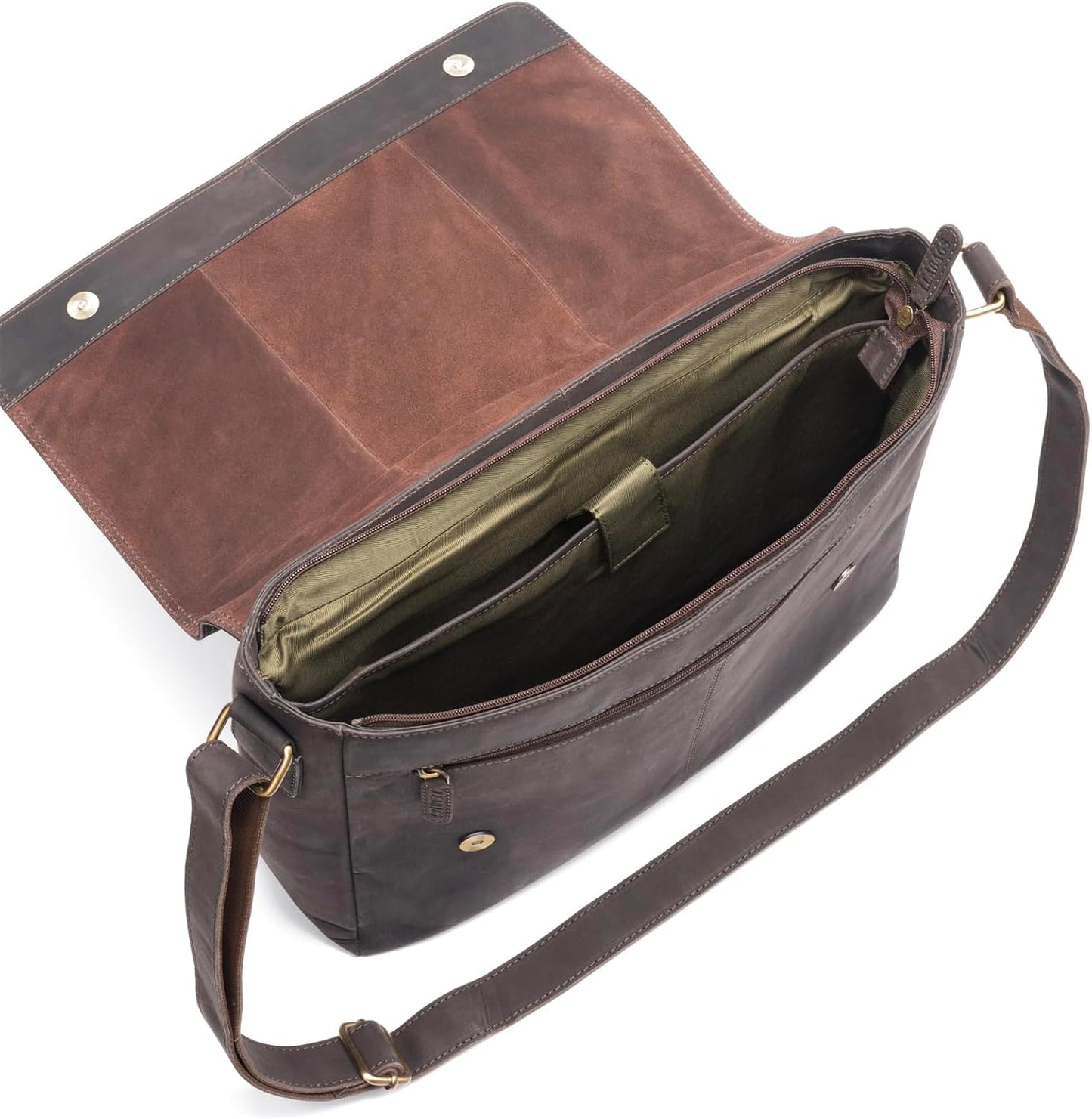 Messenger Laptoptasche, Einheitsgrösse Nature Dunkelbraun