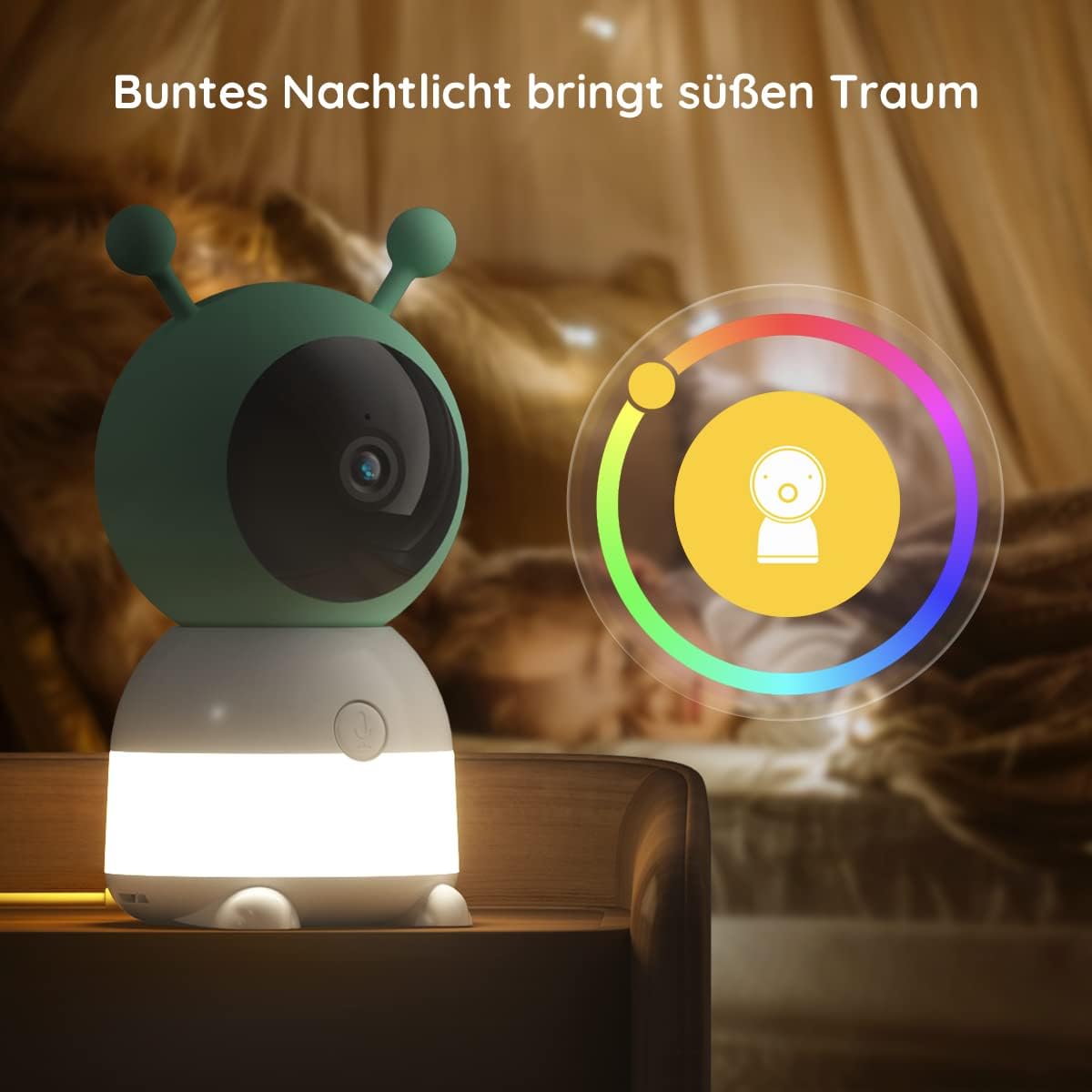 Babyphone mit 2 Kameras und 2K HD Bildqualität, Dual Kamera Modelle