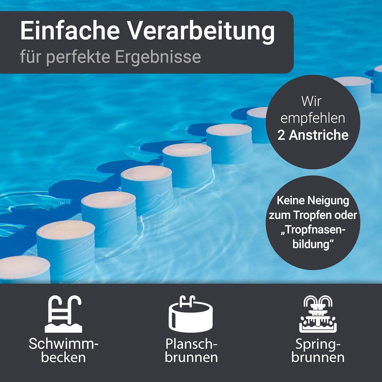 2K Poolbeschichtung SL450, 10 kg, RAL7035 - Lichtgrau 10 kg (1er Pack)