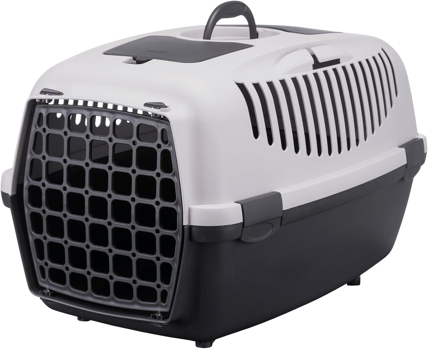 Transportbox Capri 3 für Haustiere bis 12 kg, dunkelgrau/hellgrau L 40 x B 38 x H 61 cm