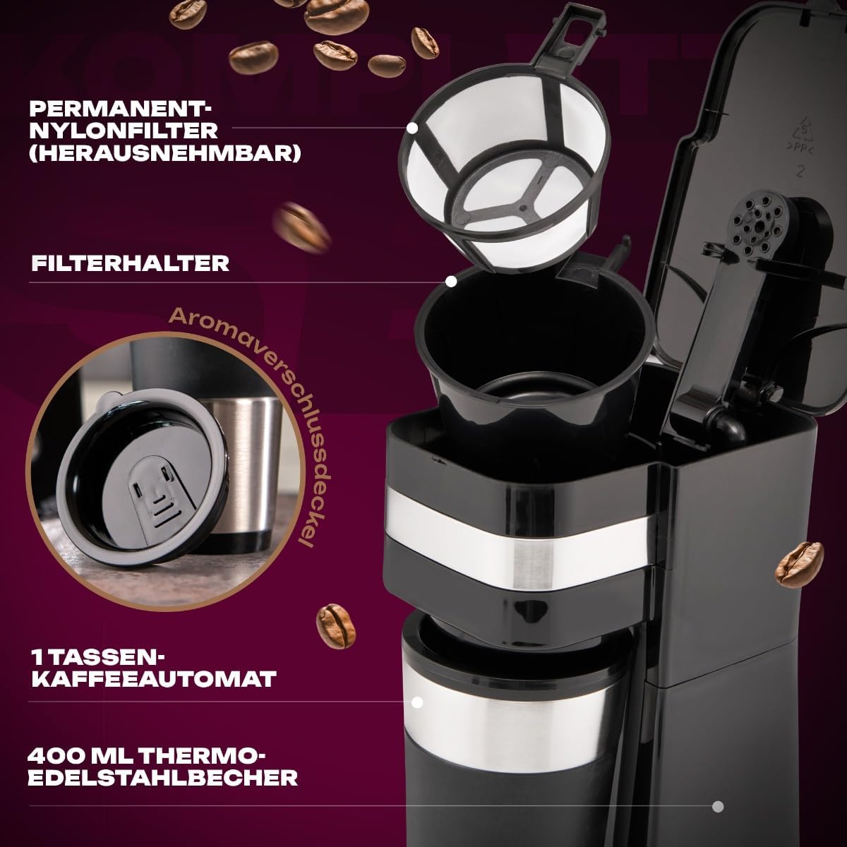 KA 3733 Kaffeemaschine mit To-Go Becher