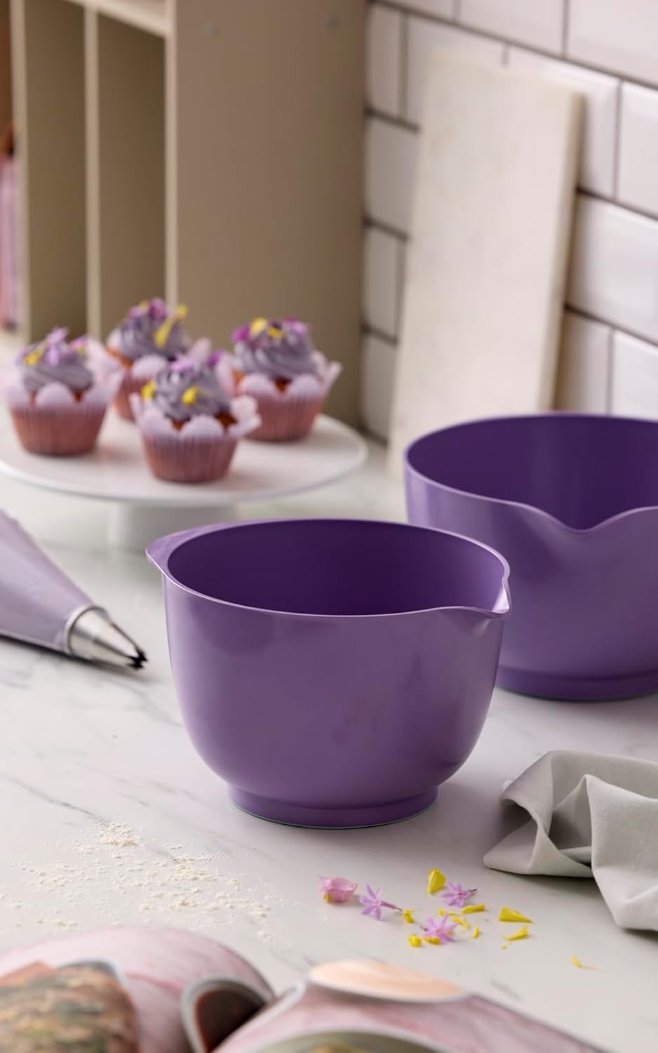 4-teiliges Margrethe Rührschüssel-Set, One Size Lavender