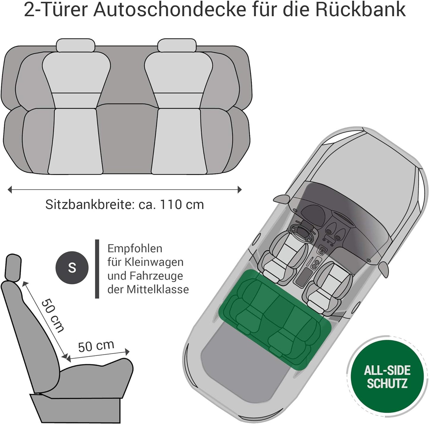 Autoschondecke, S, Grau